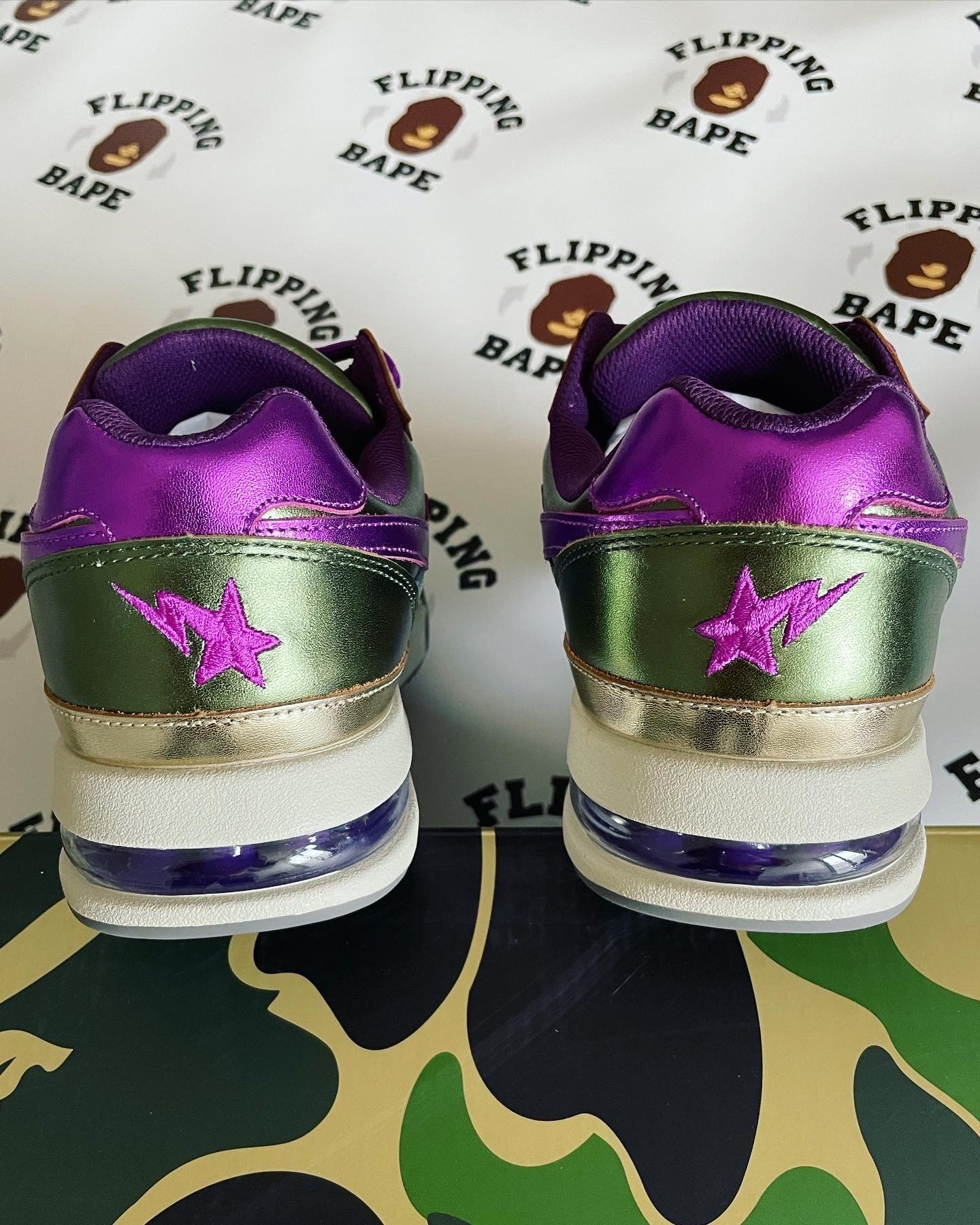 Bape BAPE ROAD STA GREEN Size US 10 / EU 43 - 6 Thumbnail
