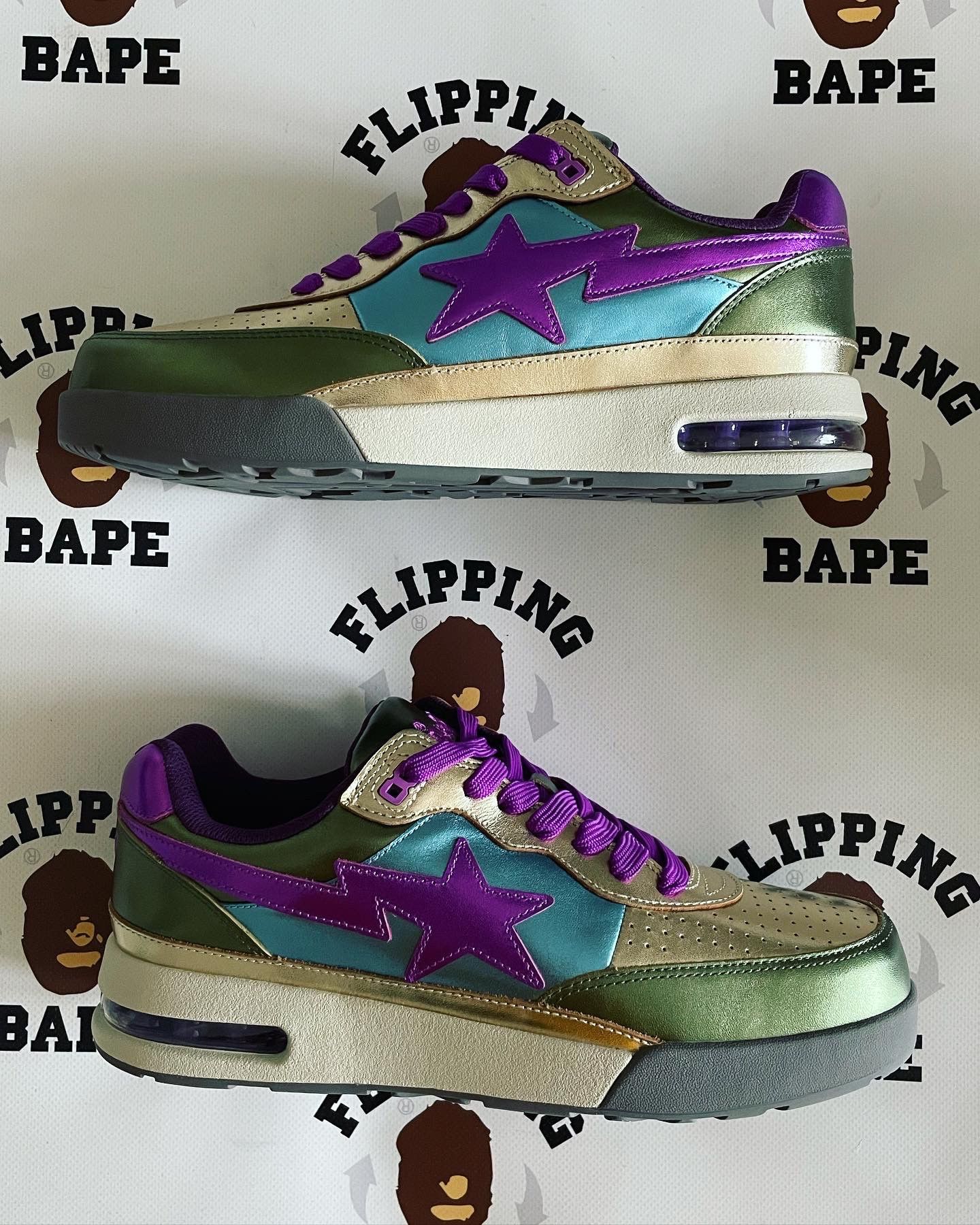 Bape BAPE ROAD STA GREEN Size US 10 / EU 43 - 4 Thumbnail