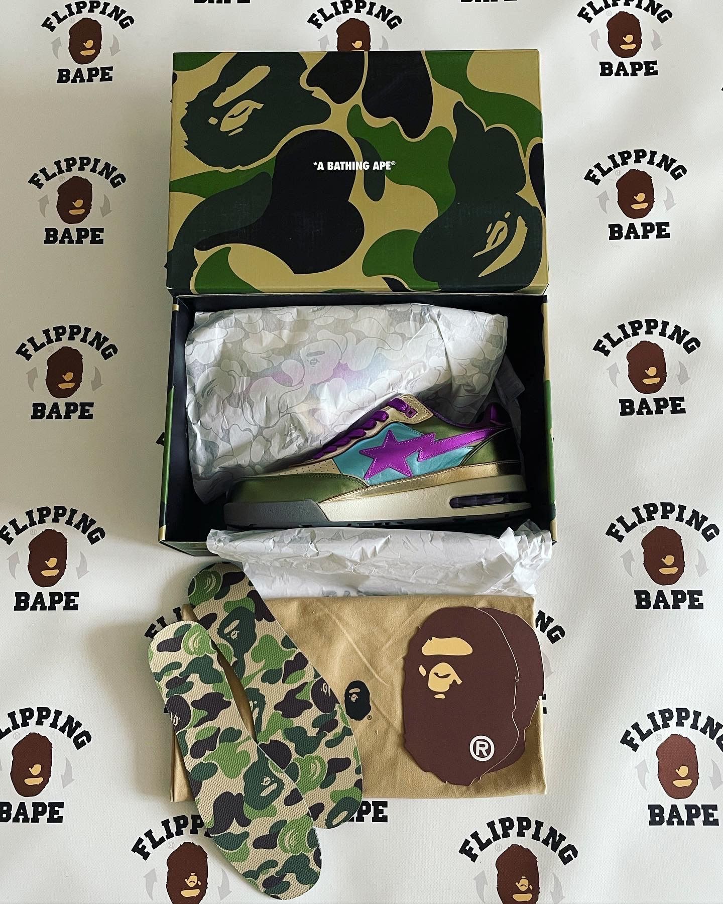 Bape BAPE ROAD STA GREEN Size US 8.5 / EU 41-42 - 8 Thumbnail