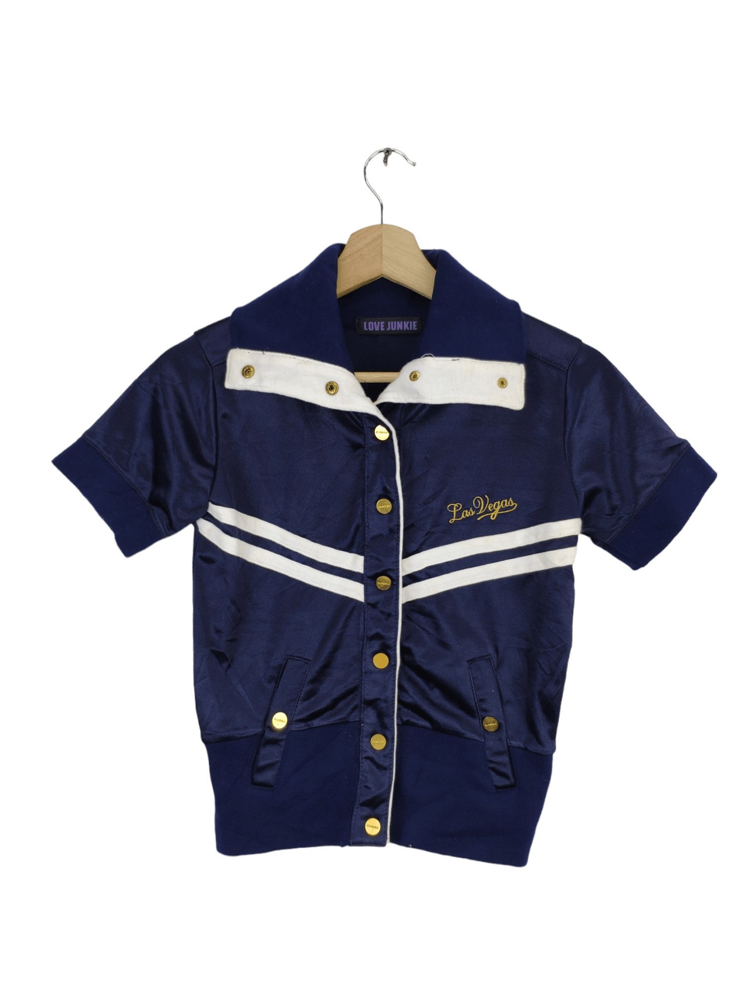 Japanese Brand × Vintage Vintage Snap Button Las Vegas Love Junkie Size XXS / US 00 / IT 34 - 1 Thumbnail