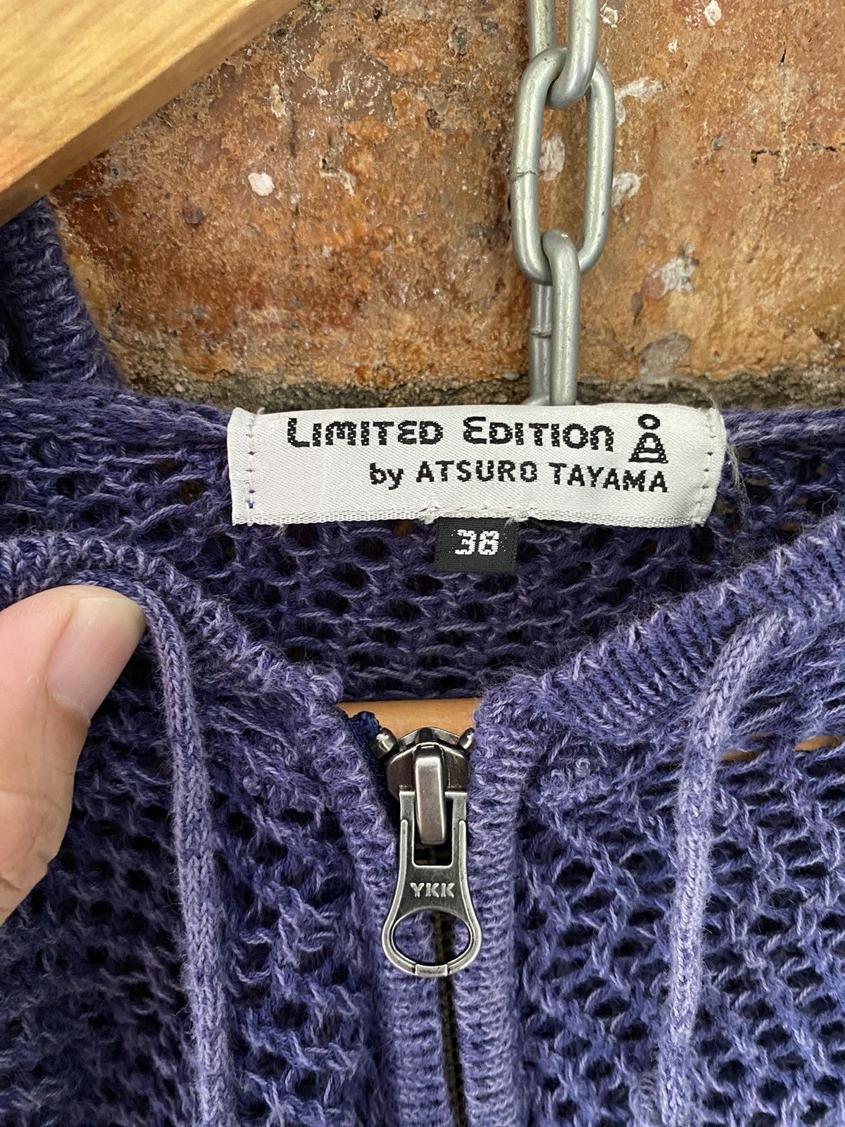 Japanese Brand ATSURO TAYAMA Japan Limited edition open knit mesh hoodie Size US S / EU 44-46 / 1 - 13 Thumbnail