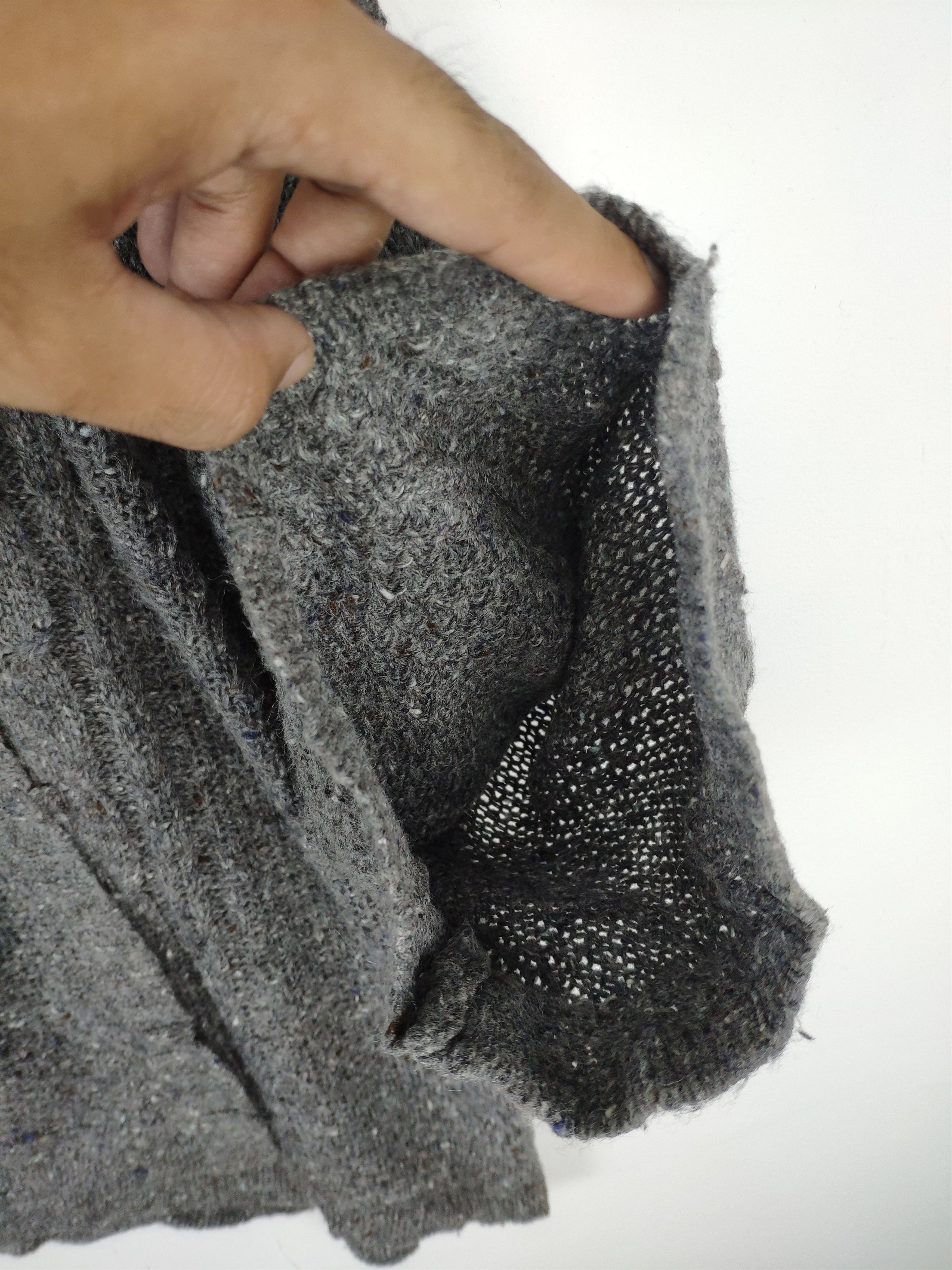 Japanese Brand × Vintage Vintage Wool Knit Cardigan Shawl Collar Size L / US 10 / IT 46 - 4 Thumbnail