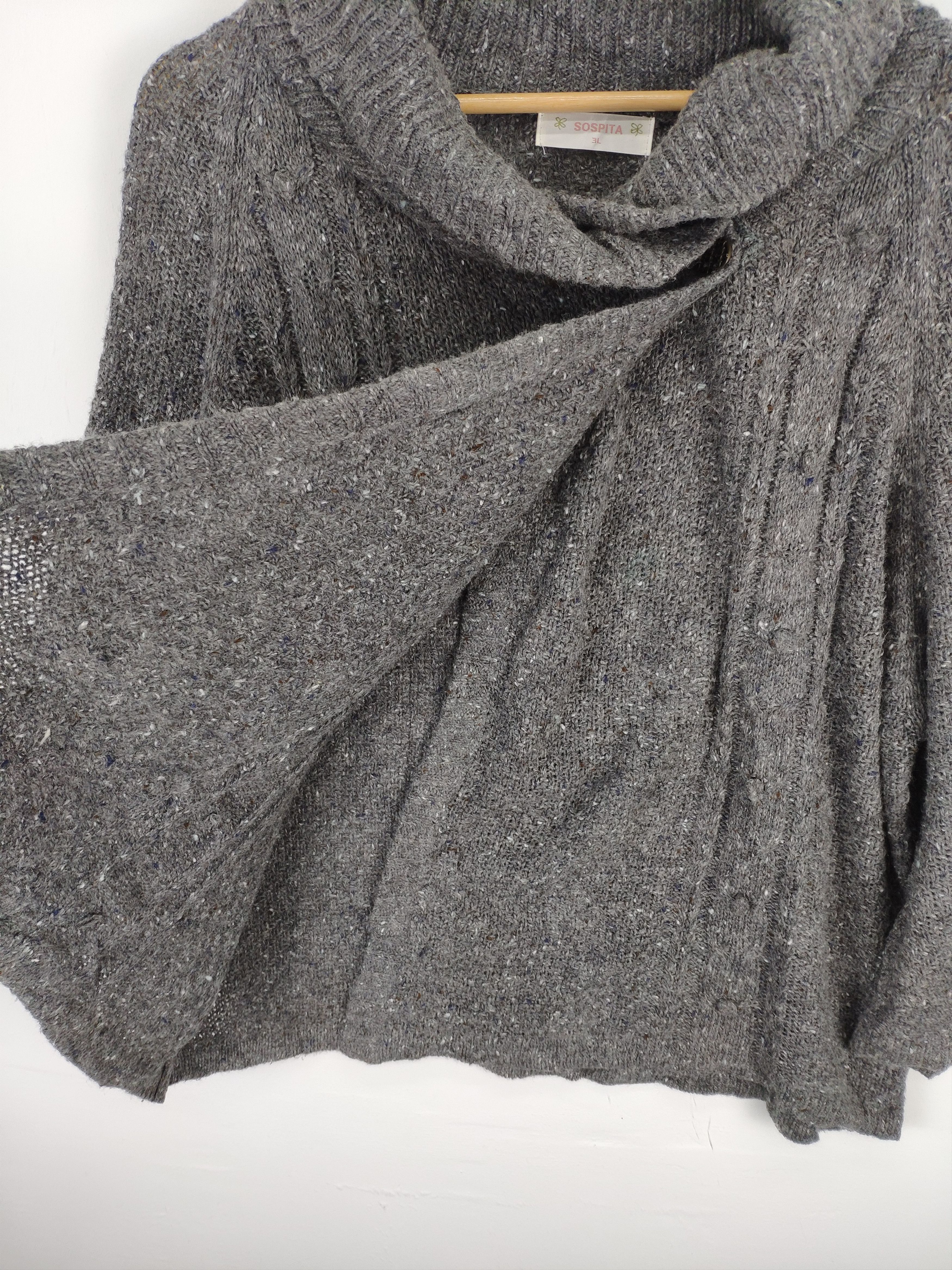Japanese Brand × Vintage Vintage Wool Knit Cardigan Shawl Collar Size L / US 10 / IT 46 - 9 Thumbnail