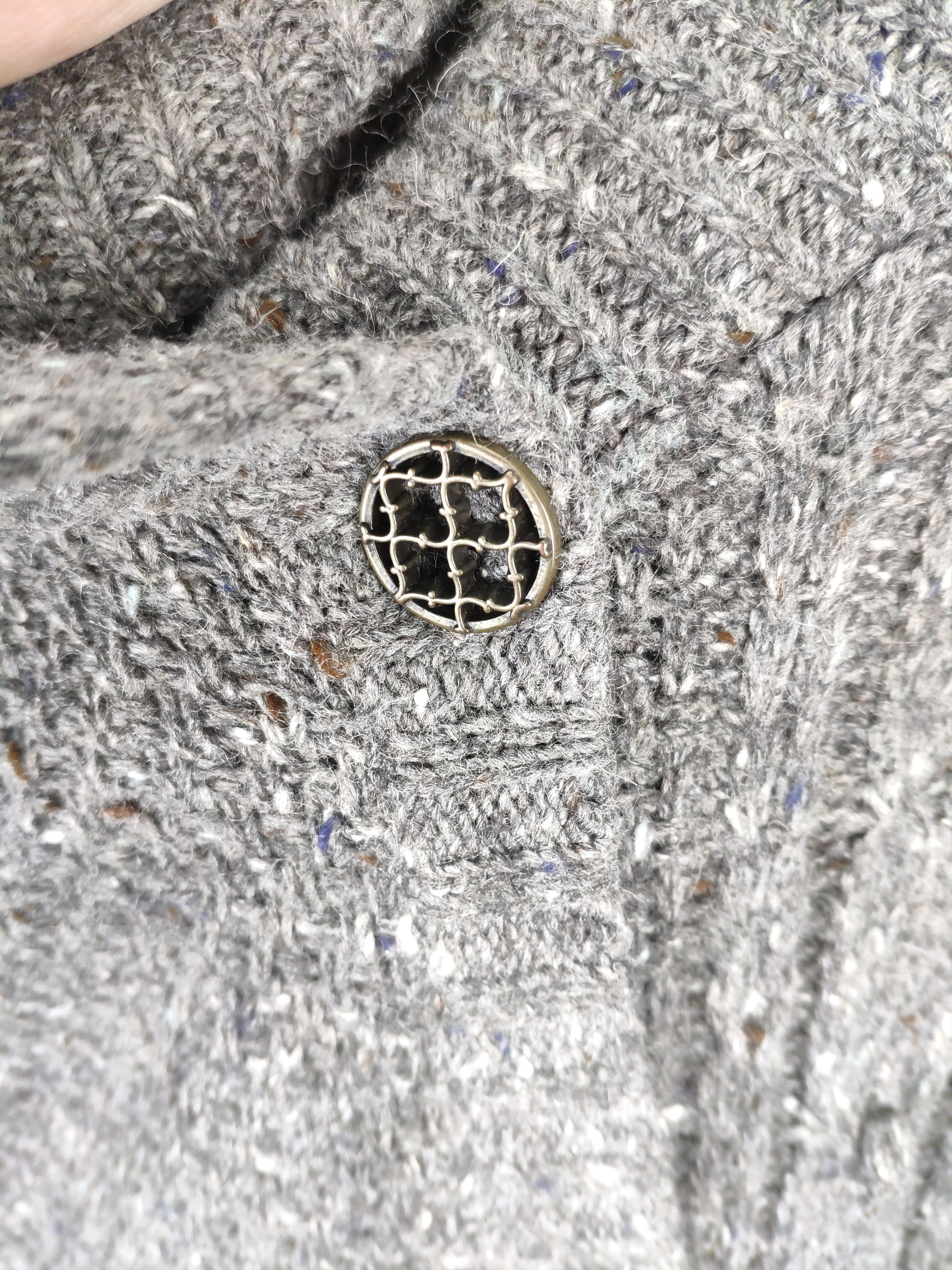 Japanese Brand × Vintage Vintage Wool Knit Cardigan Shawl Collar Size L / US 10 / IT 46 - 8 Thumbnail