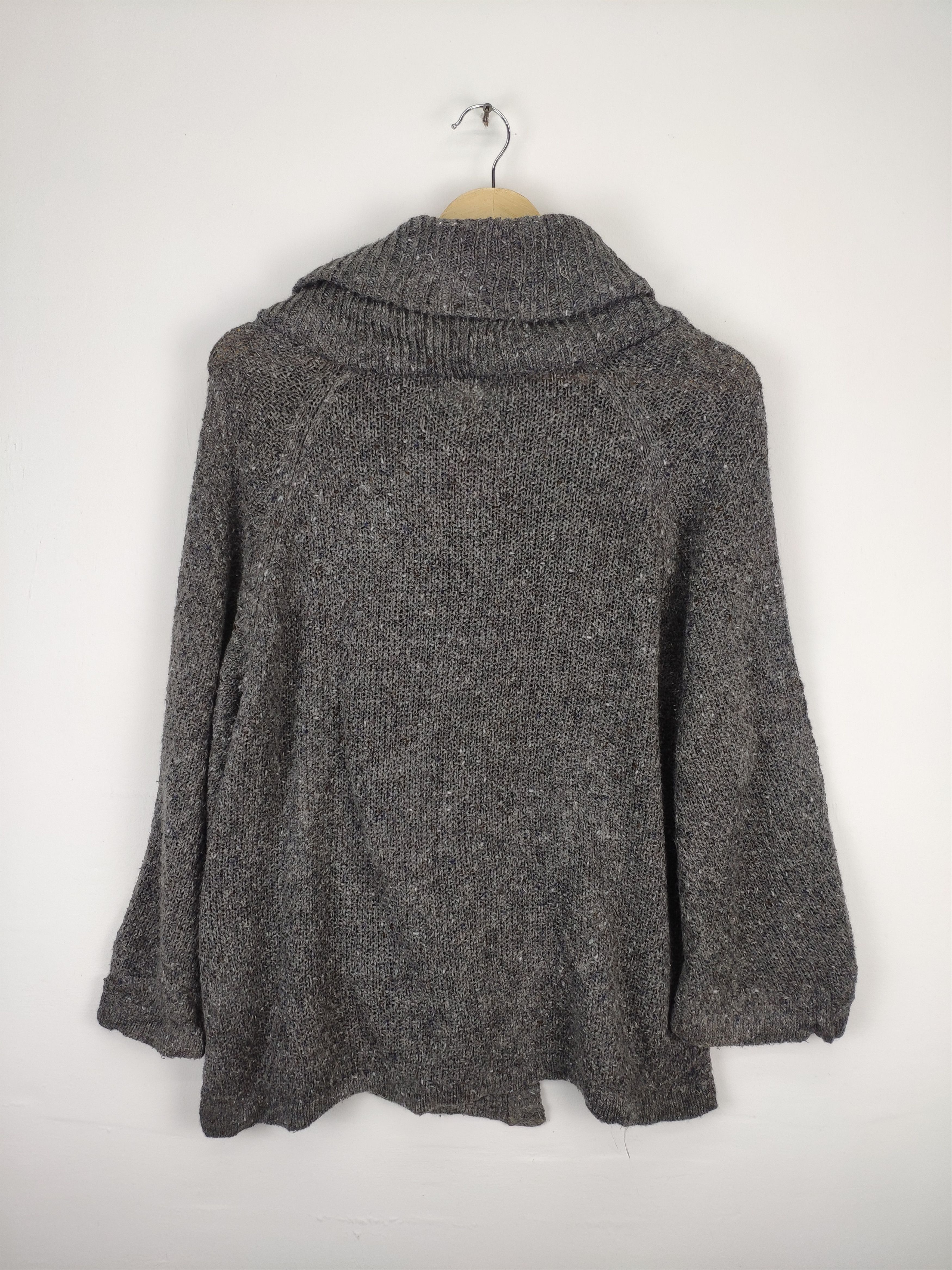 Japanese Brand × Vintage Vintage Wool Knit Cardigan Shawl Collar Size L / US 10 / IT 46 - 12 Thumbnail