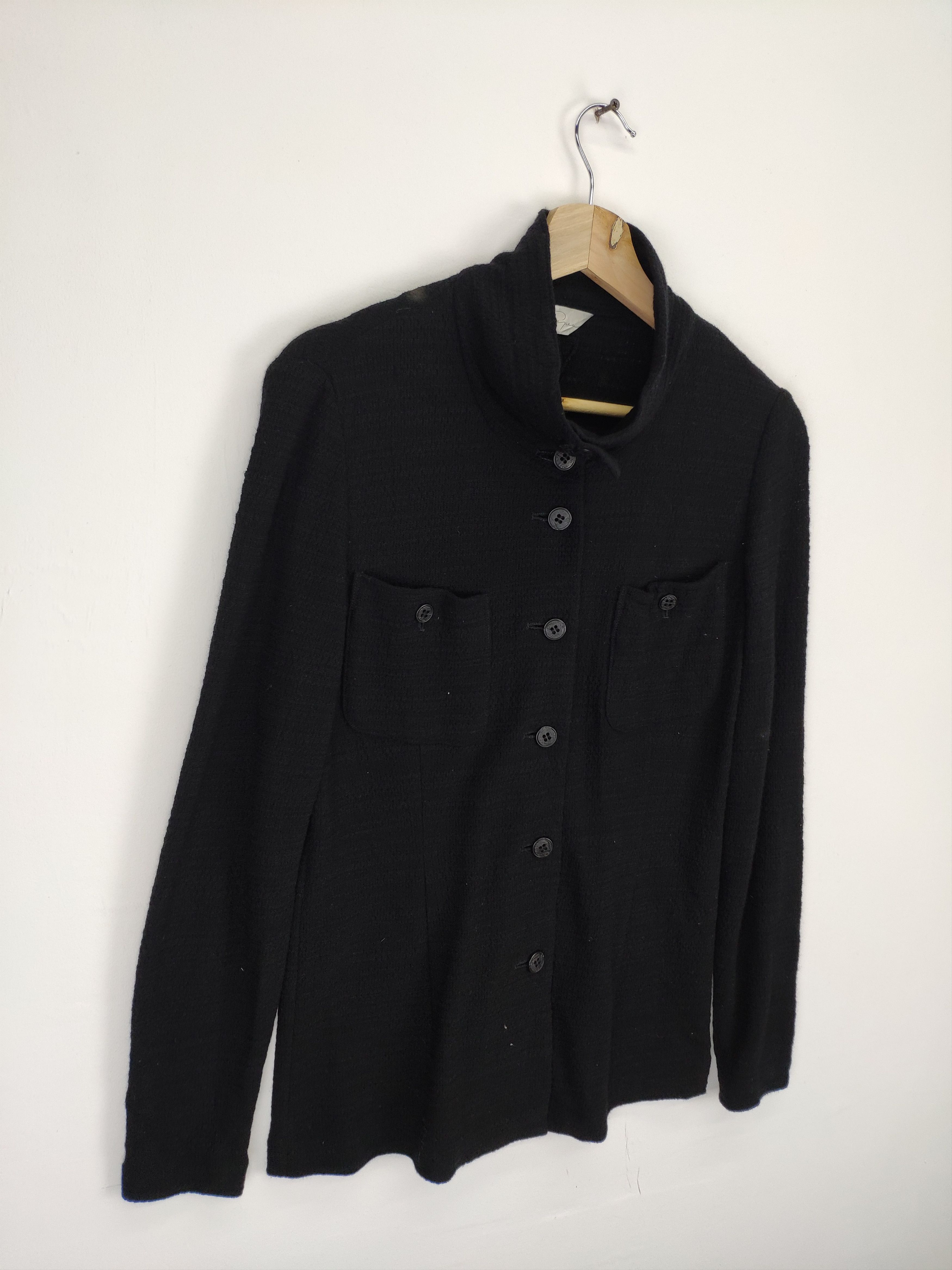 Japanese Brand × Vintage Vintage Wool Shirt Button Up Long Sleeve Issey Miyake Style Size S / US 4 / IT 40 - 3 Thumbnail