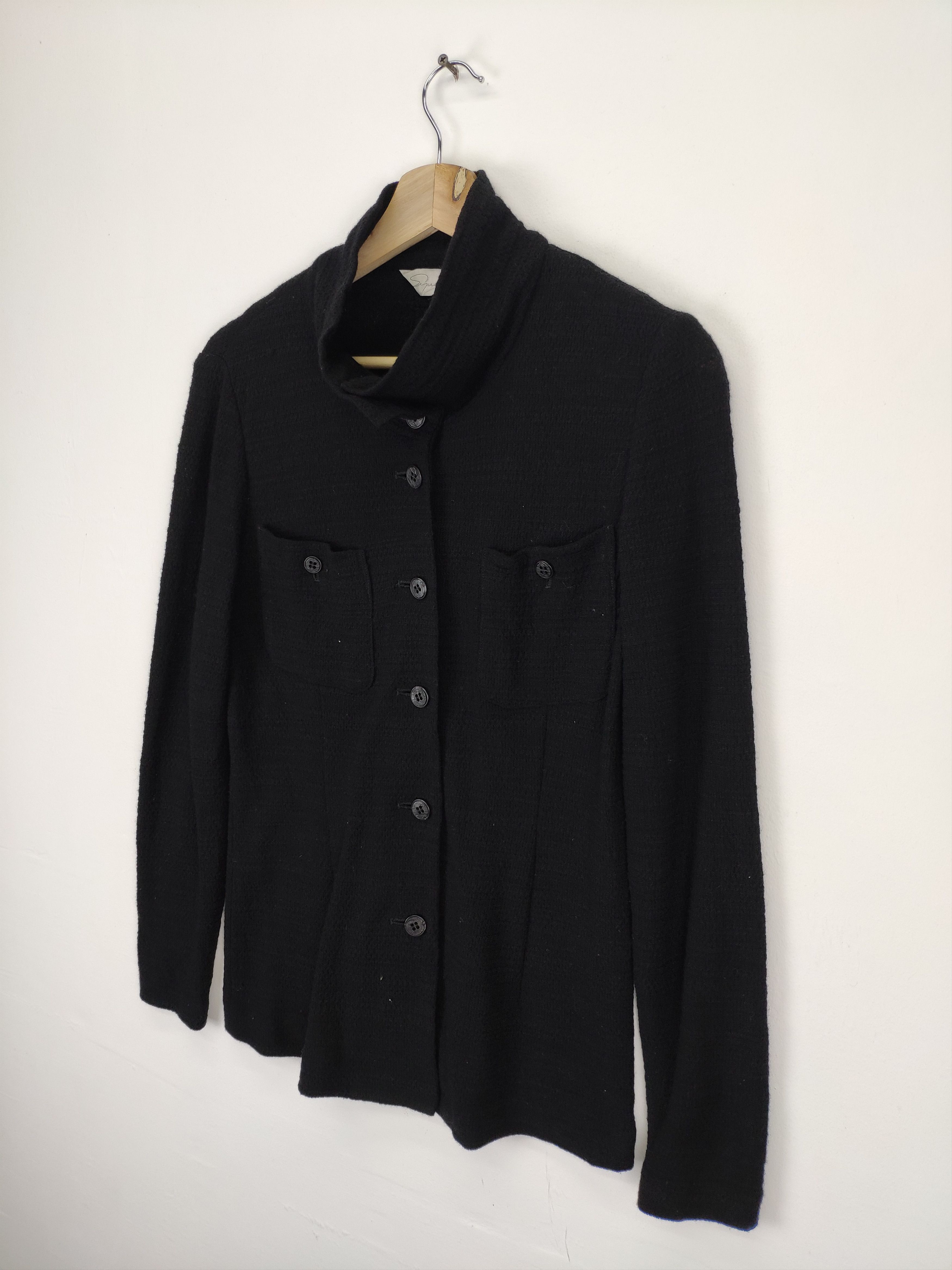 Japanese Brand × Vintage Vintage Wool Shirt Button Up Long Sleeve Issey Miyake Style Size S / US 4 / IT 40 - 2 Thumbnail