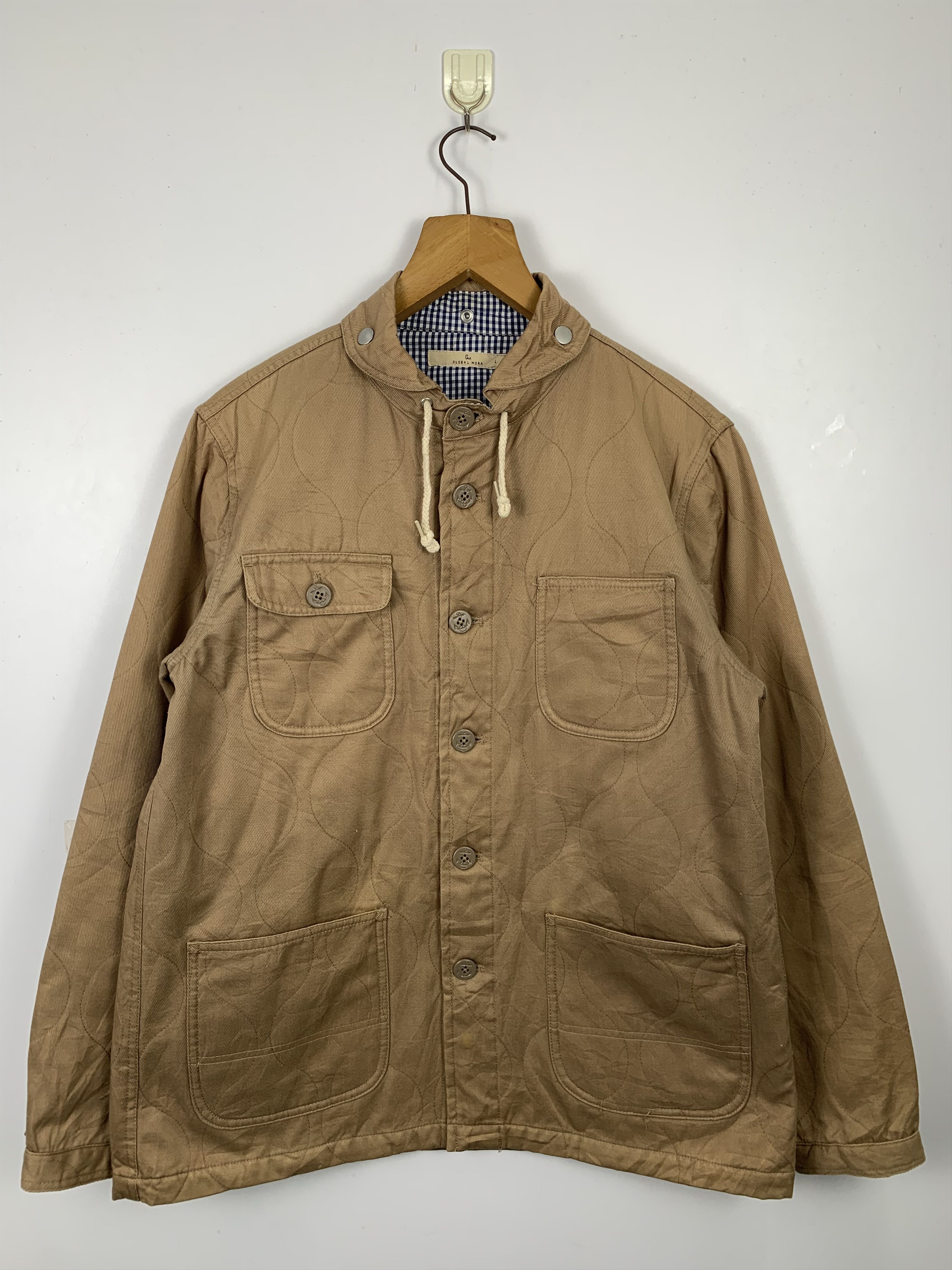 Global Work Vintage Global Work Quilted Multi Pocket Jackets J0547 Size US M / EU 48-50 / 2 - 1 Thumbnail