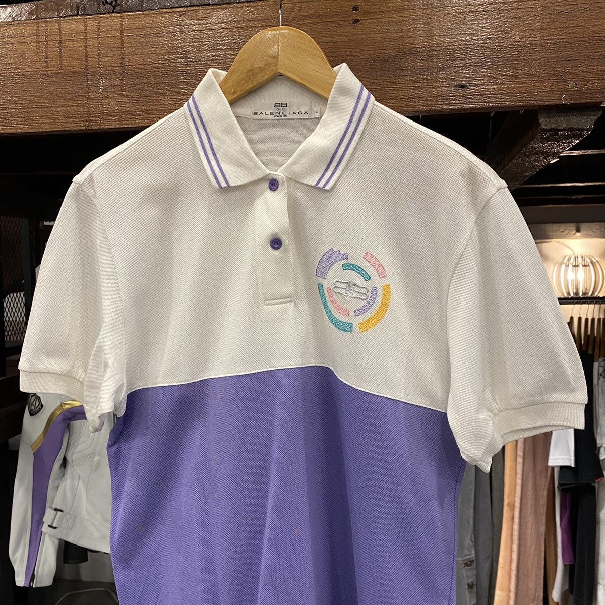 Balenciaga Balenciaga Golf Embroidered Polo Shirt Size US S / EU 44-46 / 1 - 3 Thumbnail