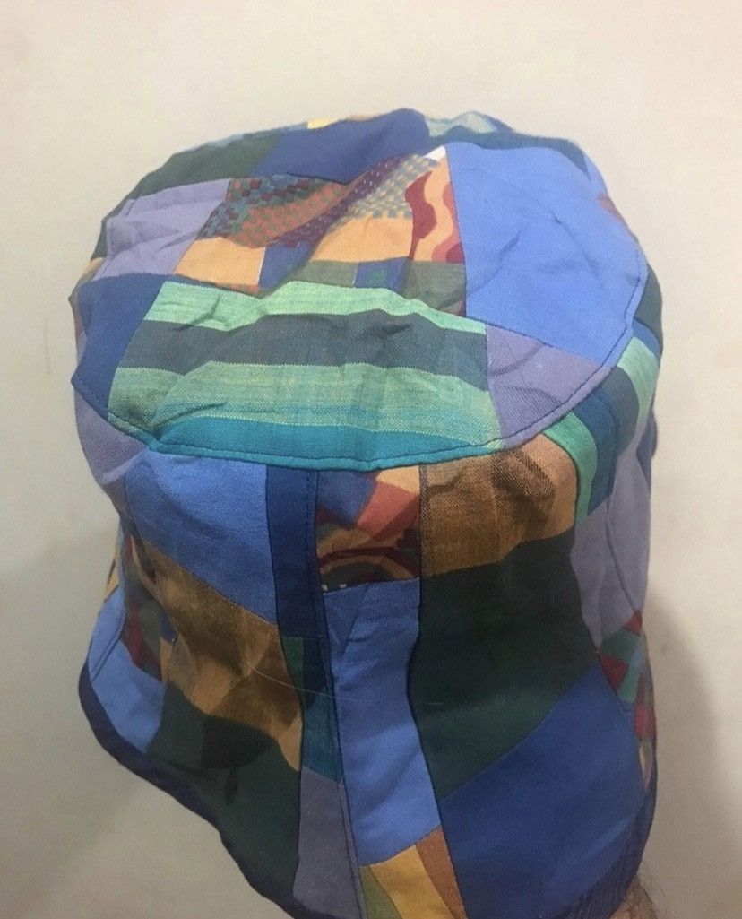 Other Colorful Patchwork Abstract Reversible Bucket Hat Size ONE SIZE - 4 Thumbnail