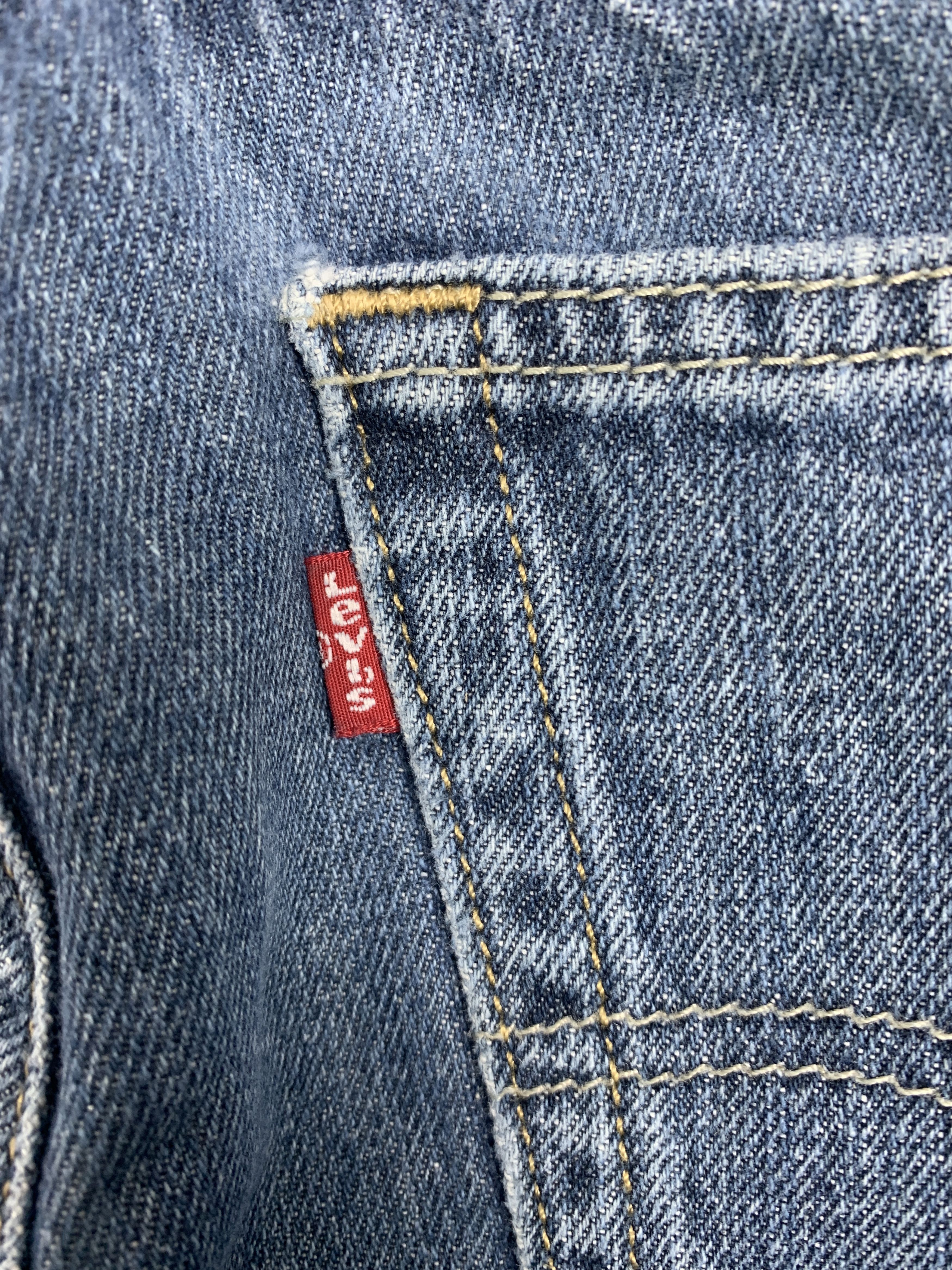 Levi's × Levi's Vintage Clothing × Vintage Vintage LEVI'S 559 Faded Phone Pattern on Pocket Jeans Size US 34 / EU 50 - 9 Thumbnail