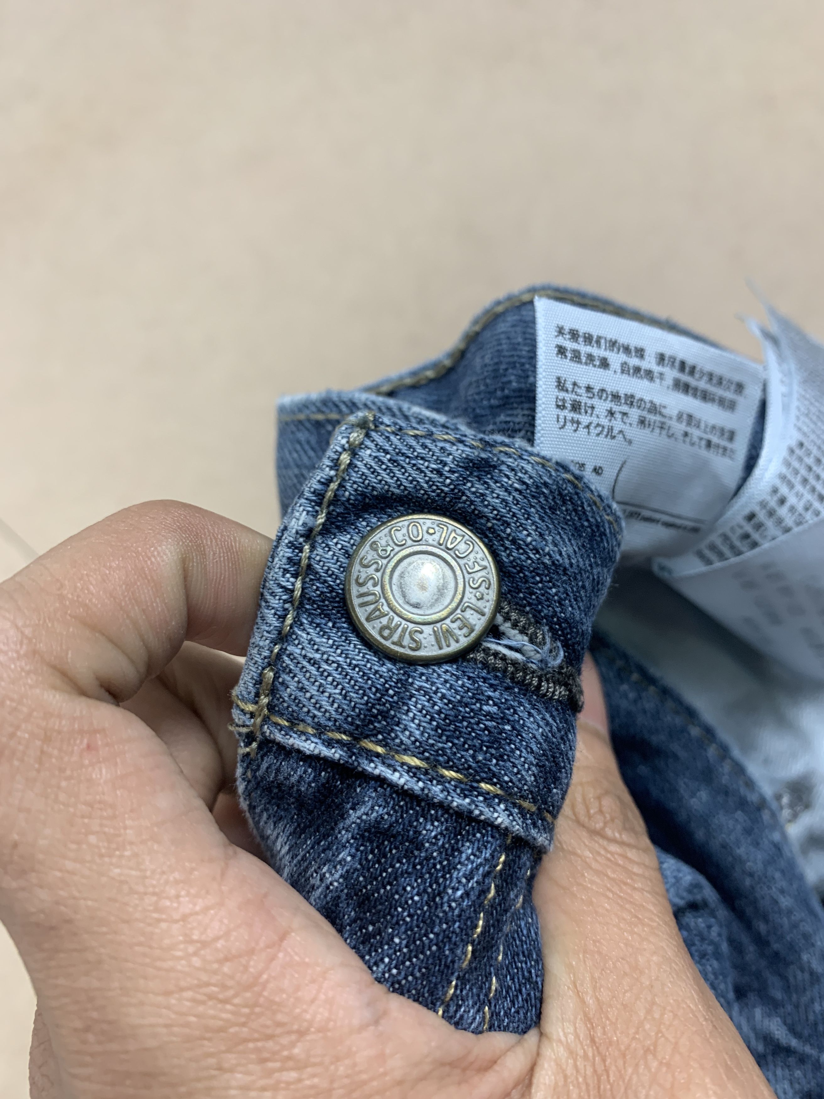 Levi's × Levi's Vintage Clothing × Vintage Vintage LEVI'S 559 Faded Phone Pattern on Pocket Jeans Size US 34 / EU 50 - 18 Thumbnail