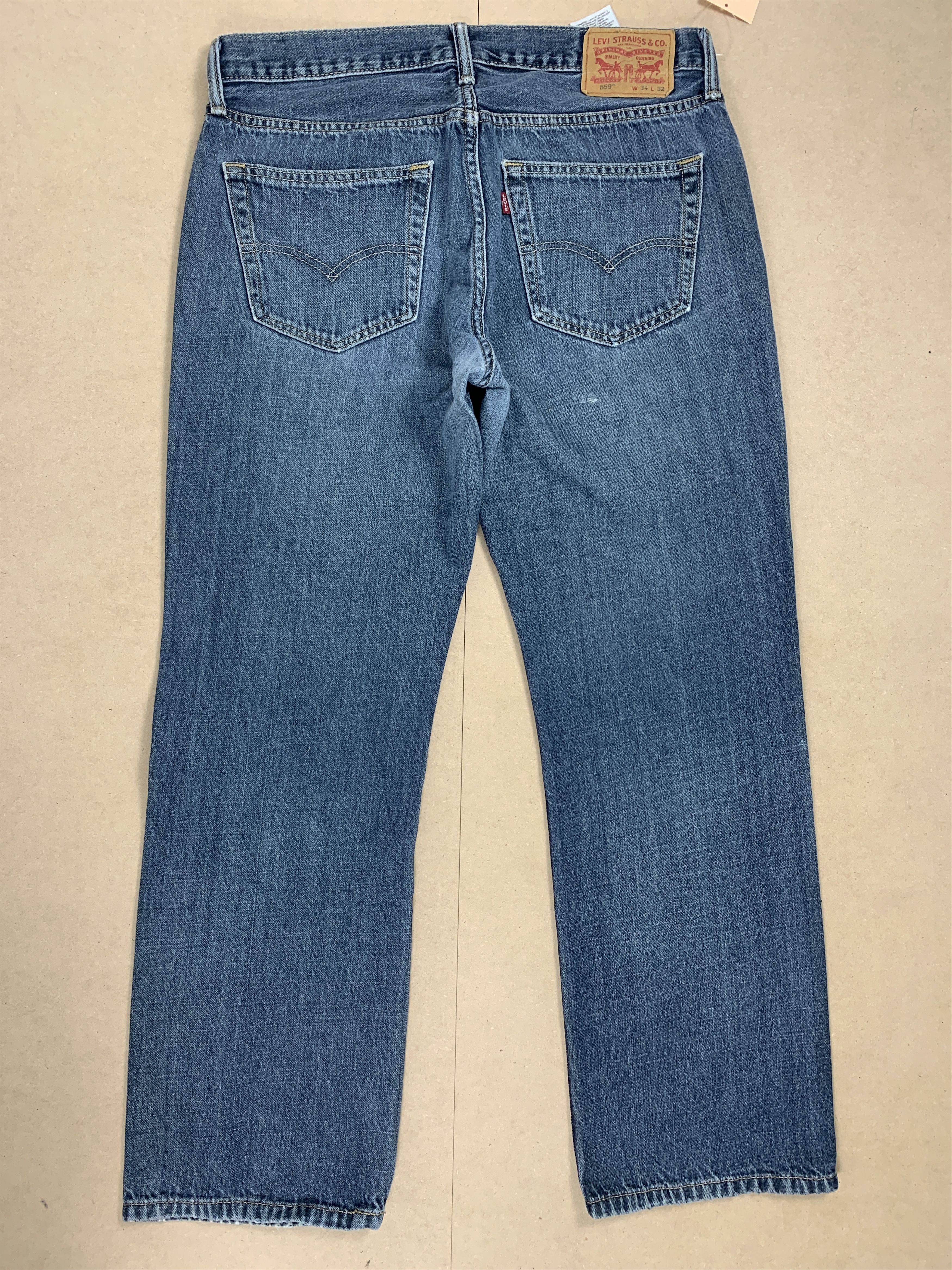 Levi's × Levi's Vintage Clothing × Vintage Vintage LEVI'S 559 Faded Phone Pattern on Pocket Jeans Size US 34 / EU 50 - 6 Thumbnail
