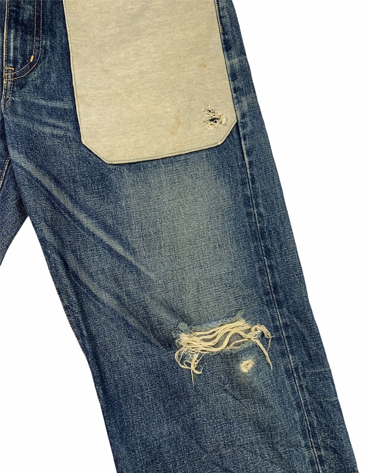 WHIZ LIMITED Whiz Limited Japan Distressed Hybrid Selvedge Baggy Denim Size US 36 / EU 52 - 3 Thumbnail