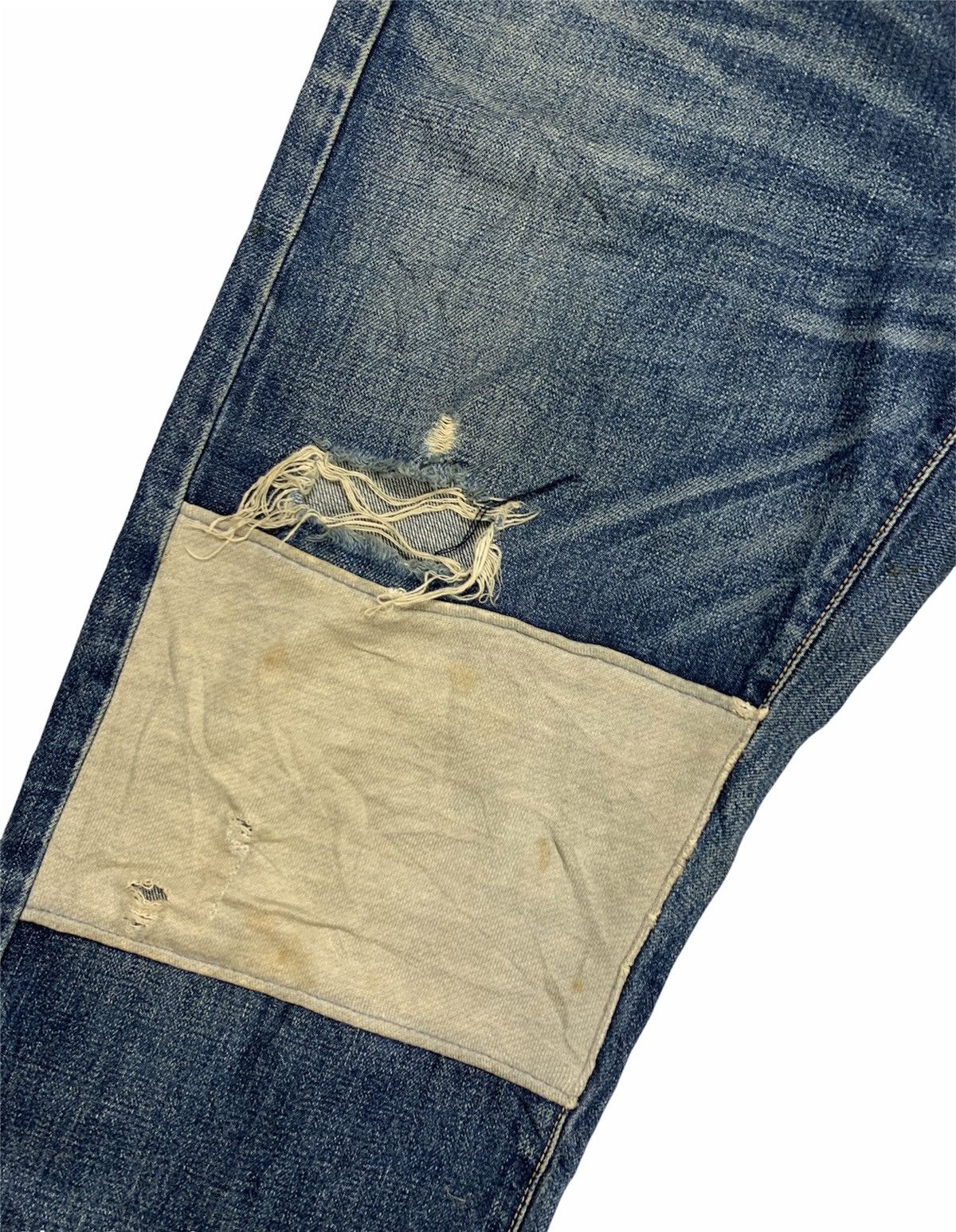 WHIZ LIMITED Whiz Limited Japan Distressed Hybrid Selvedge Baggy Denim Size US 36 / EU 52 - 5 Thumbnail