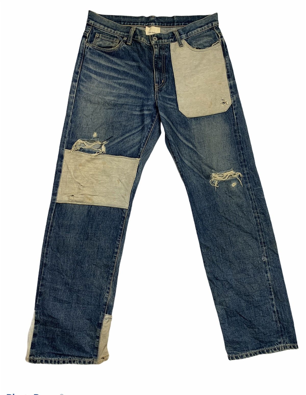 WHIZ LIMITED Whiz Limited Japan Distressed Hybrid Selvedge Baggy Denim Size US 36 / EU 52 - 1 Thumbnail