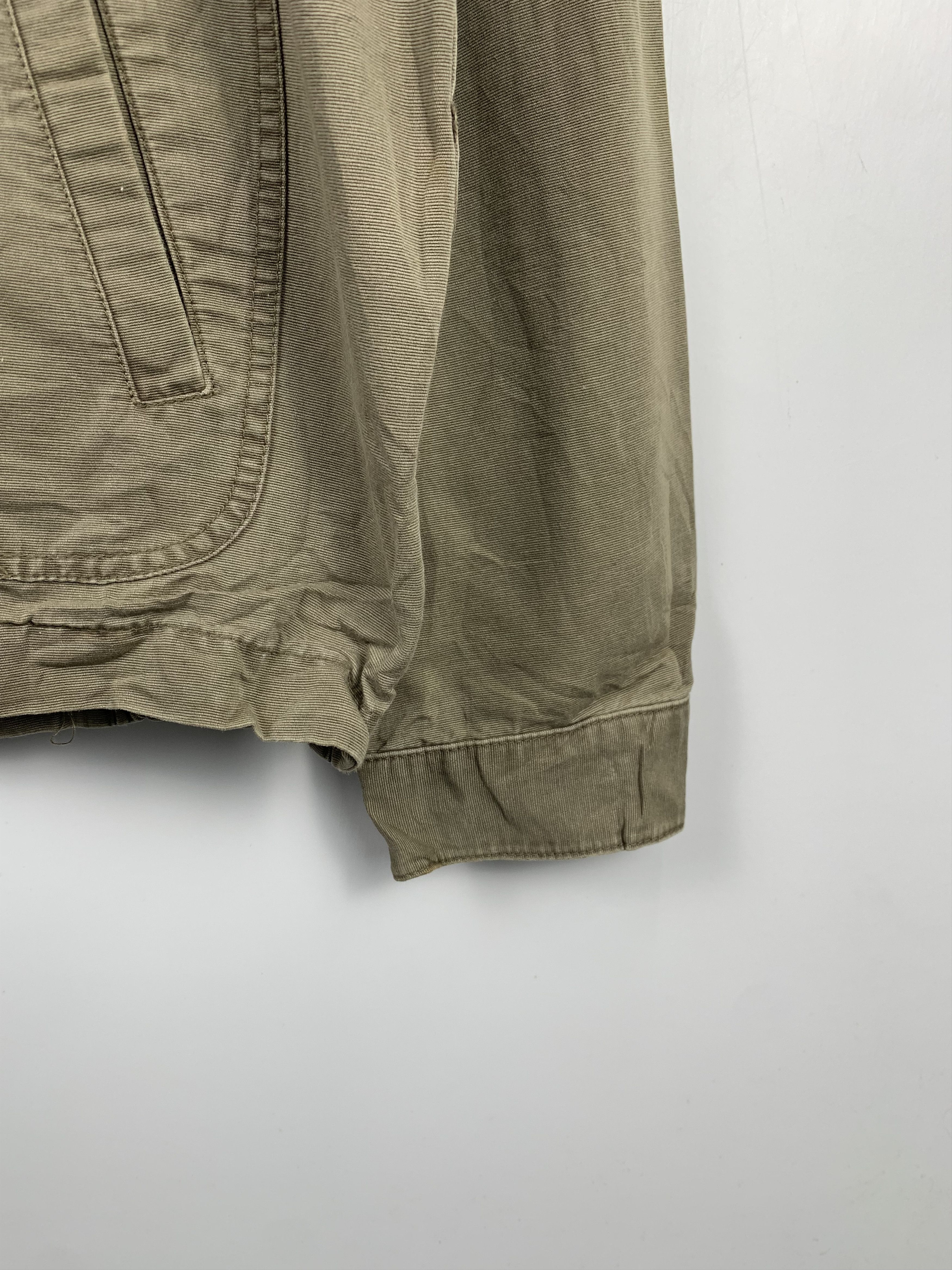 Uniqlo Vintage UNIQLO Faded Cotton Khaki Jacket J0444 Size US L / EU 52-54 / 3 - 3 Thumbnail