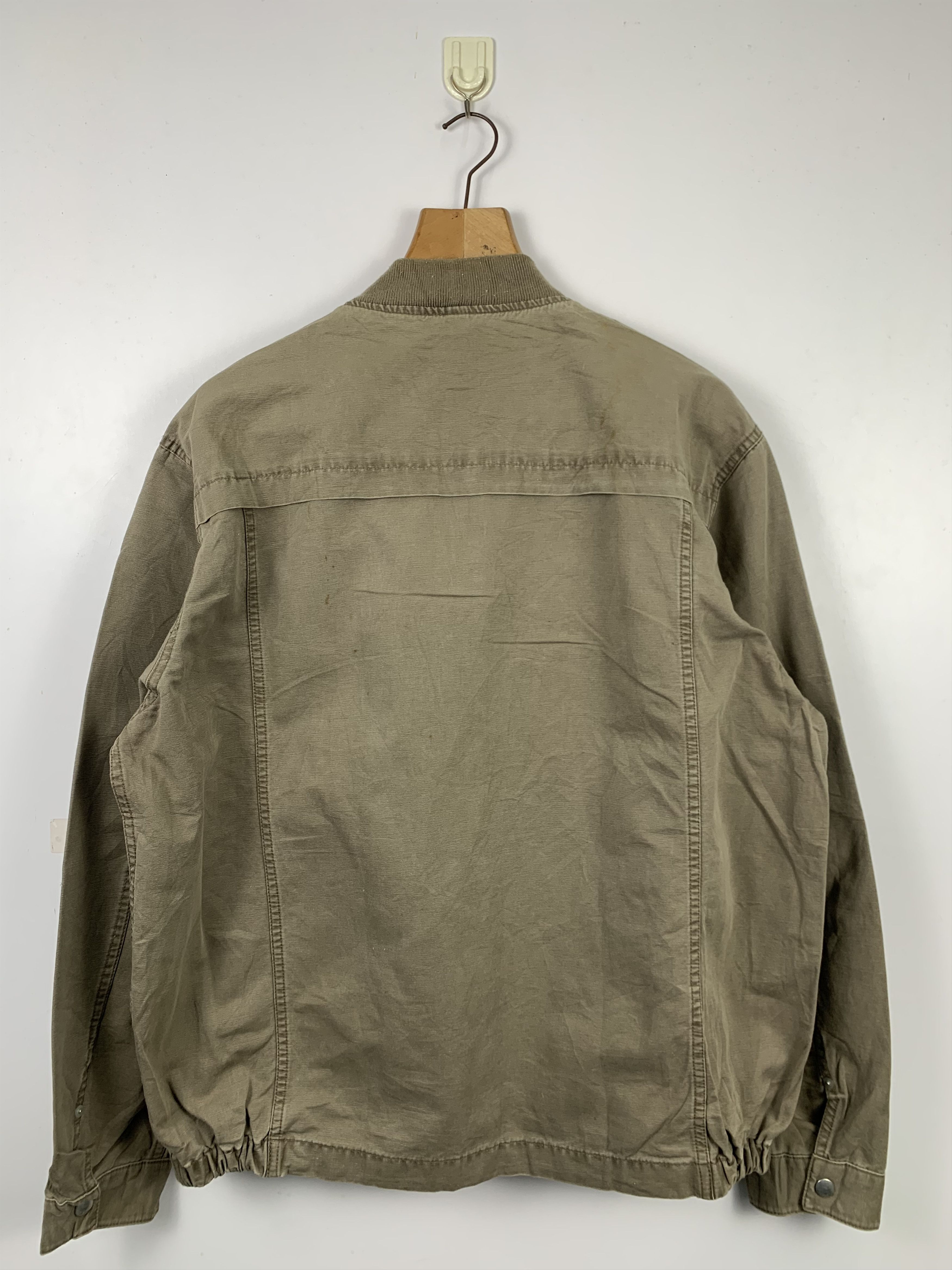 Uniqlo Vintage UNIQLO Faded Cotton Khaki Jacket J0444 Size US L / EU 52-54 / 3 - 8 Thumbnail