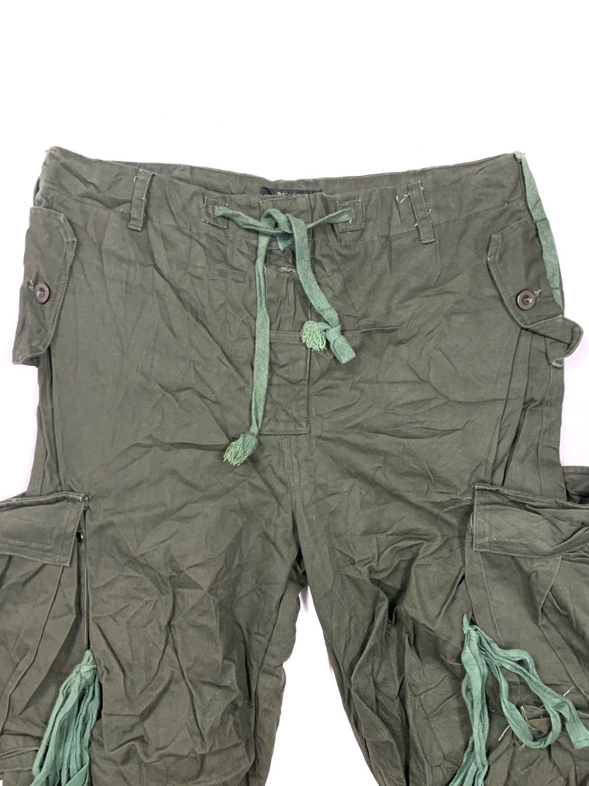 Japanese Brand Black bacara japanesse brand tactical pocket cargo pants Size US 35 - 3 Thumbnail