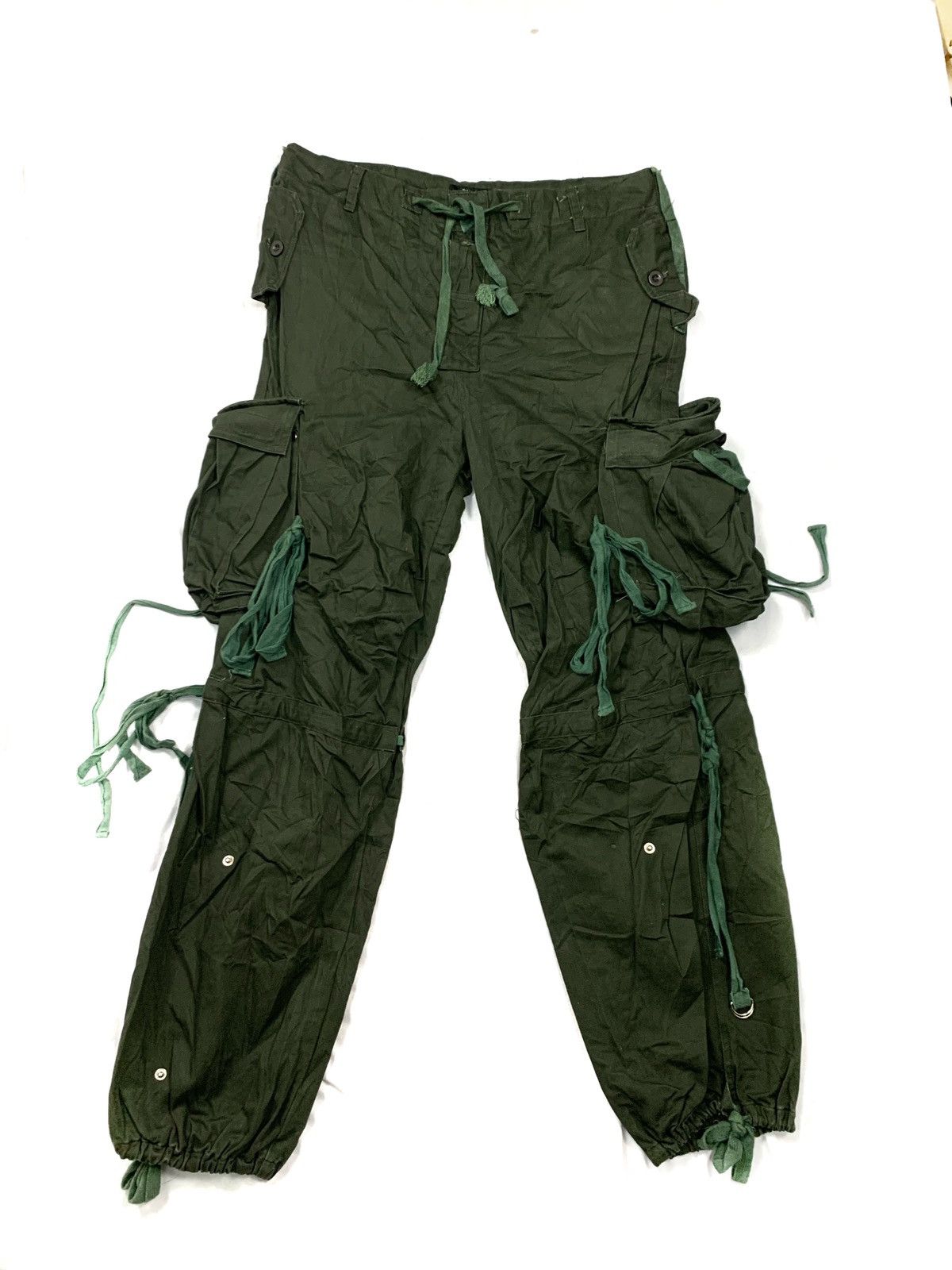 Japanese Brand Black bacara japanesse brand tactical pocket cargo pants Size US 35 - 1 Thumbnail