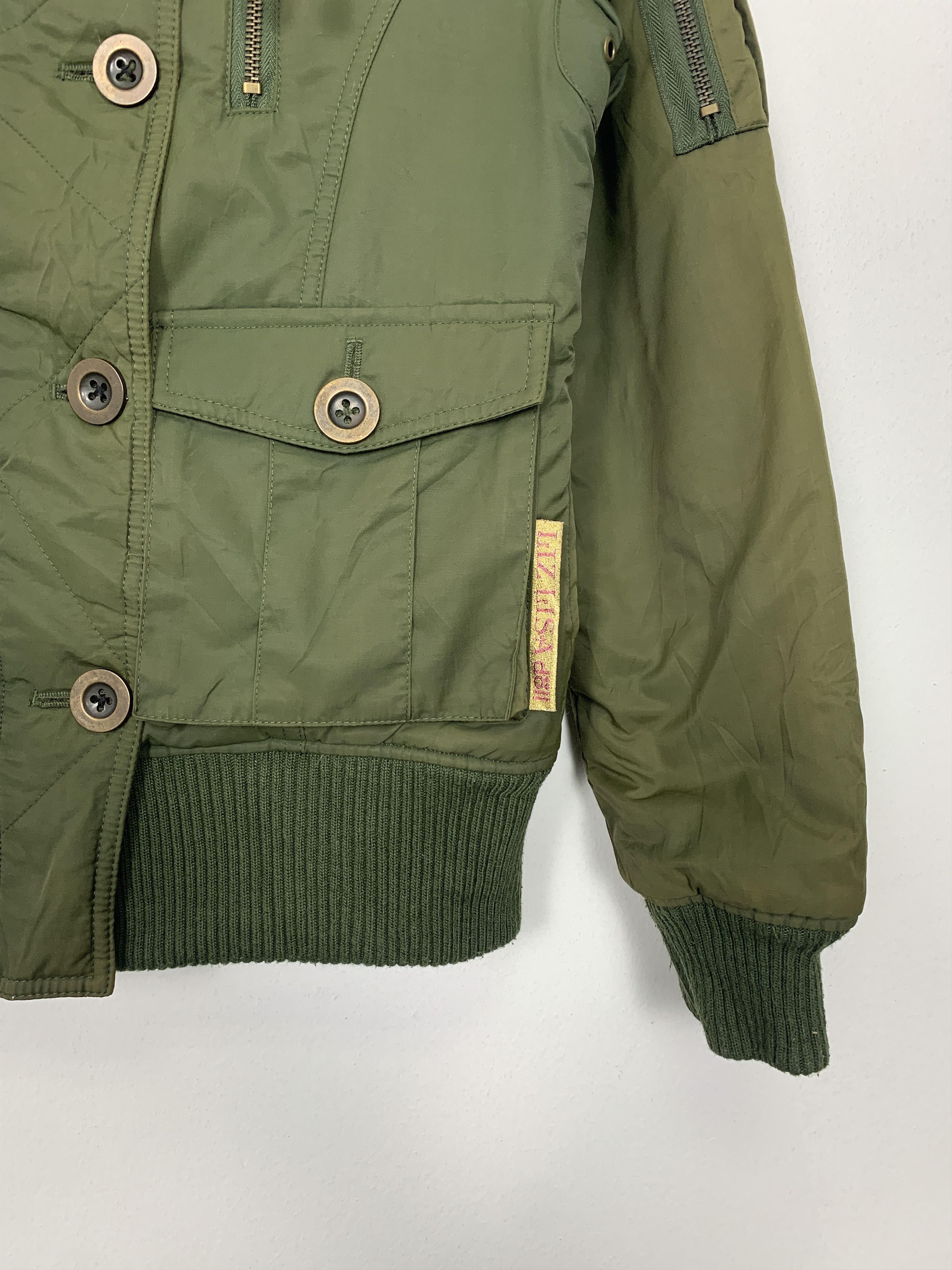 Japanese Brand Vintage LIZ LISA DOLL Sherpa Lining Military Jacket J1111 Size US S / EU 44-46 / 1 - 4 Thumbnail
