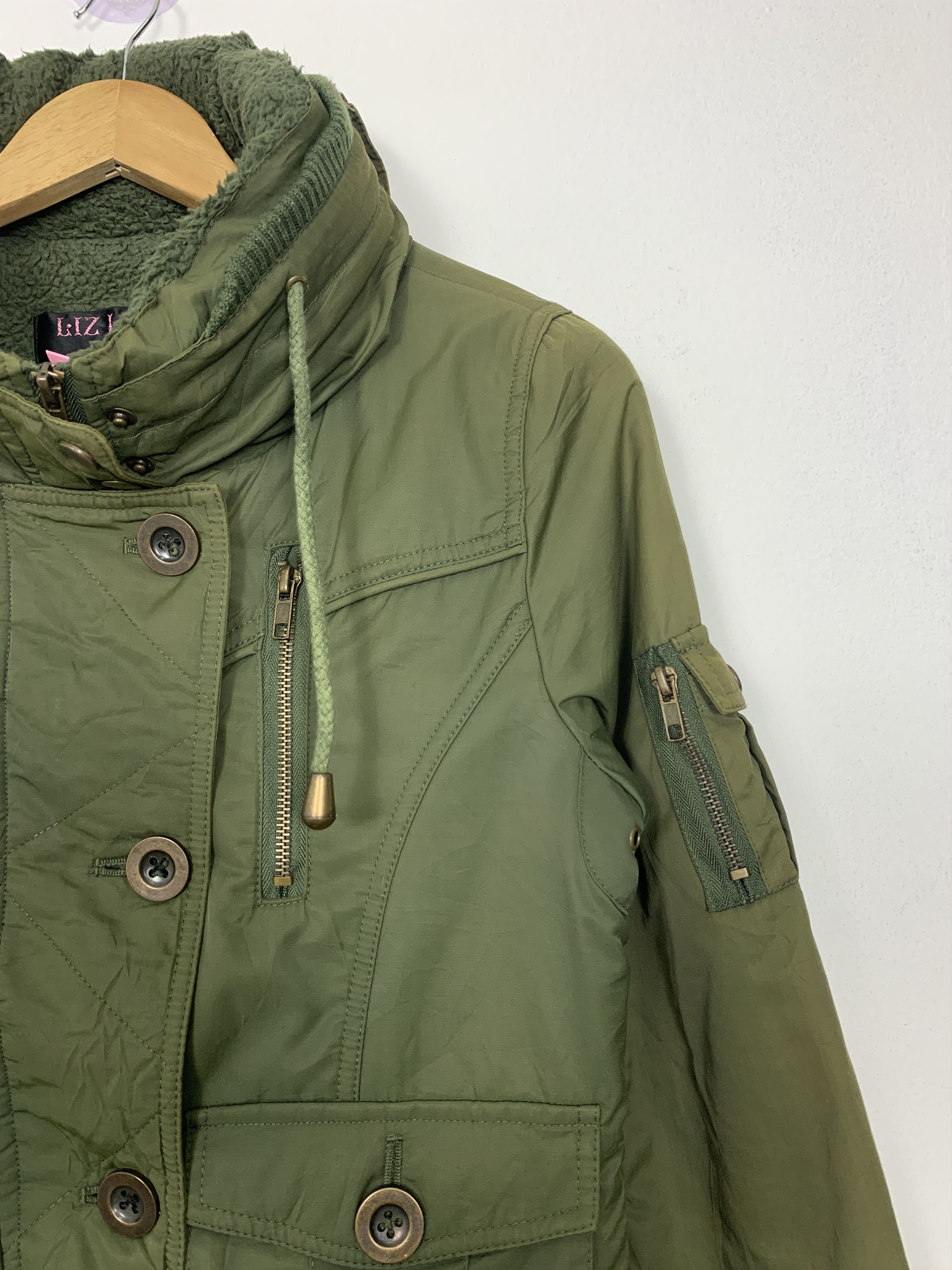 Japanese Brand Vintage LIZ LISA DOLL Sherpa Lining Military Jacket J1111 Size US S / EU 44-46 / 1 - 3 Thumbnail