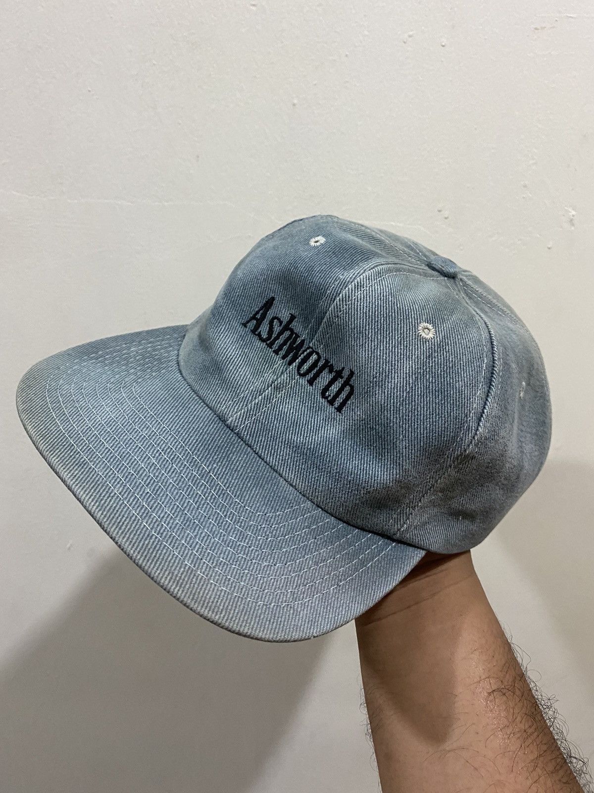 Ashworth VTG Distress Ashworth Denim Hat Size ONE SIZE - 1 Thumbnail