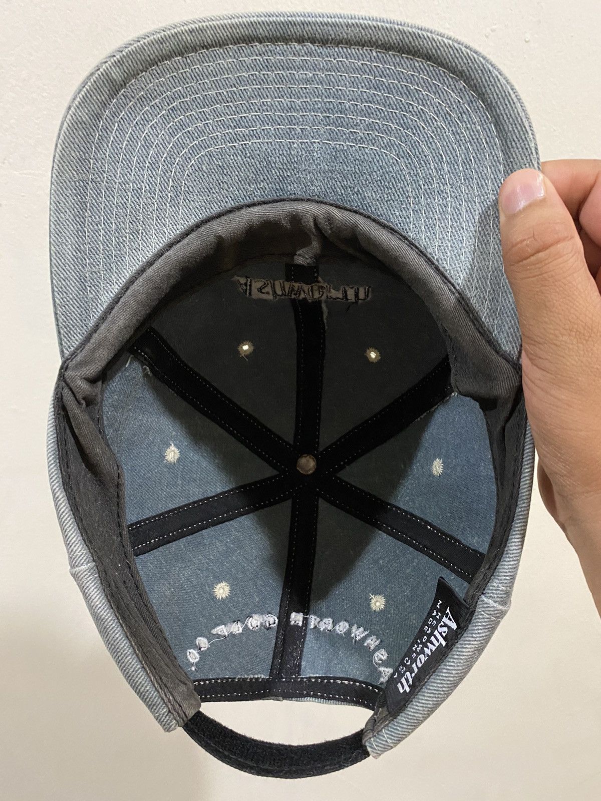 Ashworth VTG Distress Ashworth Denim Hat Size ONE SIZE - 6 Thumbnail