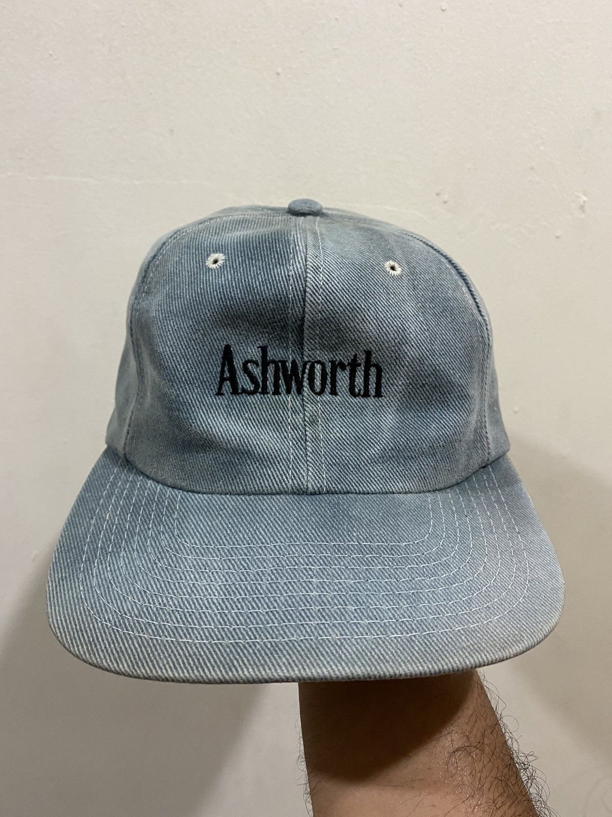 Ashworth VTG Distress Ashworth Denim Hat Size ONE SIZE - 2 Thumbnail