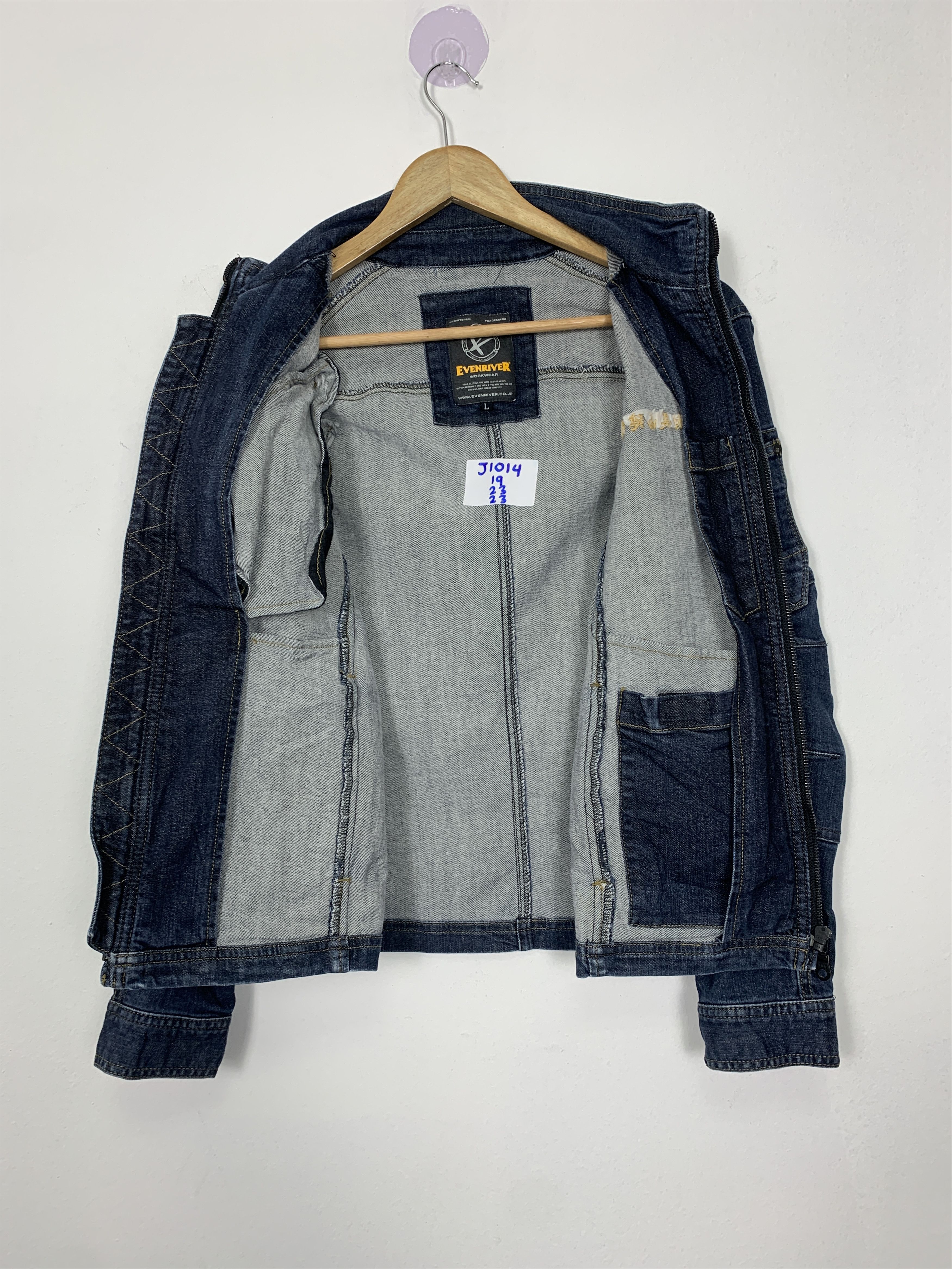 Vintage Vintage EVENRIVER Workwear Denim Jacket J1014 Size US M / EU 48-50 / 2 - 7 Thumbnail