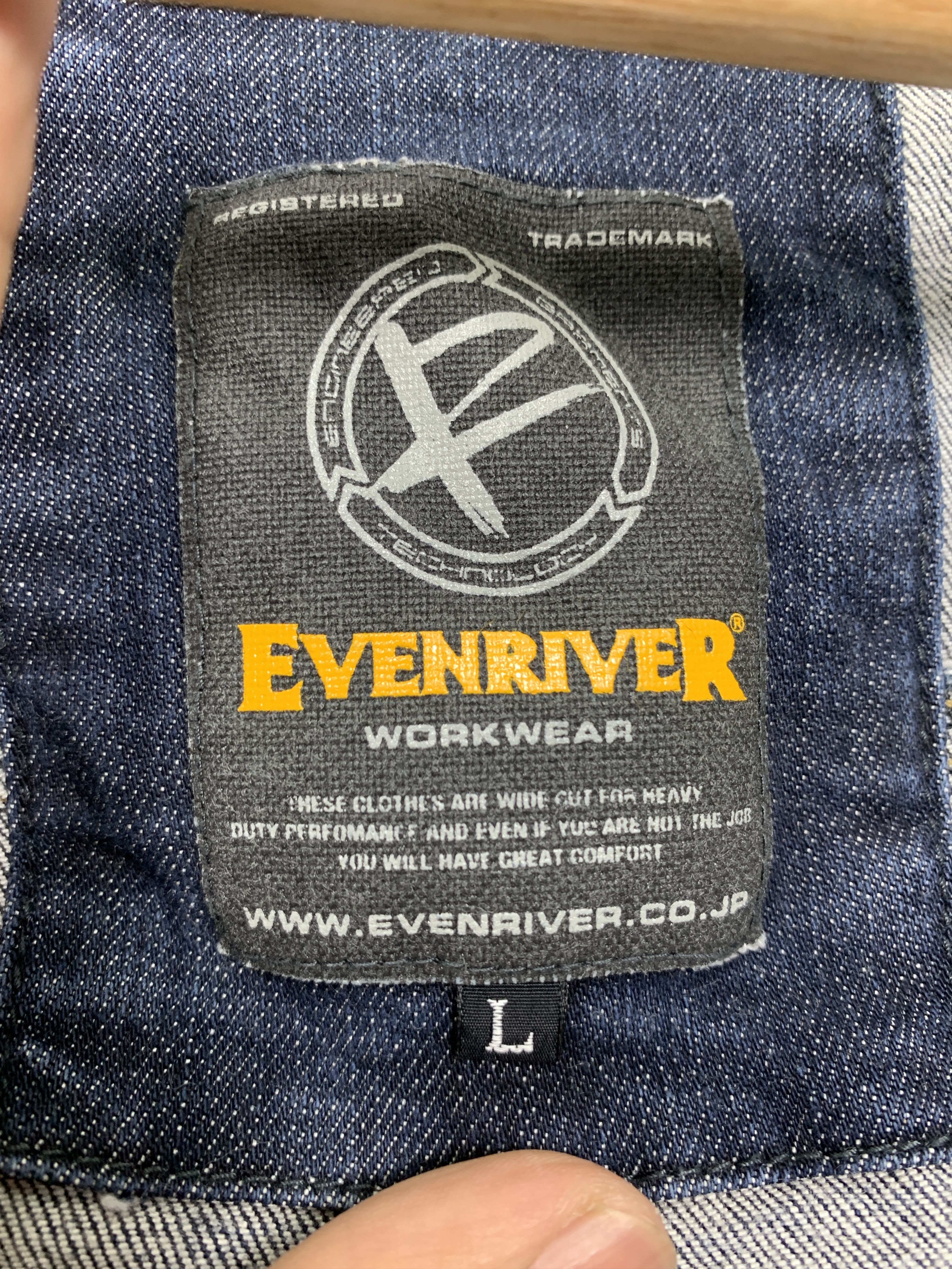 Vintage Vintage EVENRIVER Workwear Denim Jacket J1014 Size US M / EU 48-50 / 2 - 8 Thumbnail