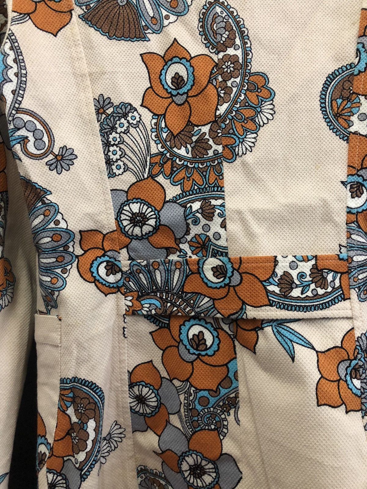Issey Miyake Flower Print Asymmetric Blazer By Tsumori Chisato Size US XS / EU 42 / 0 - 7 Thumbnail
