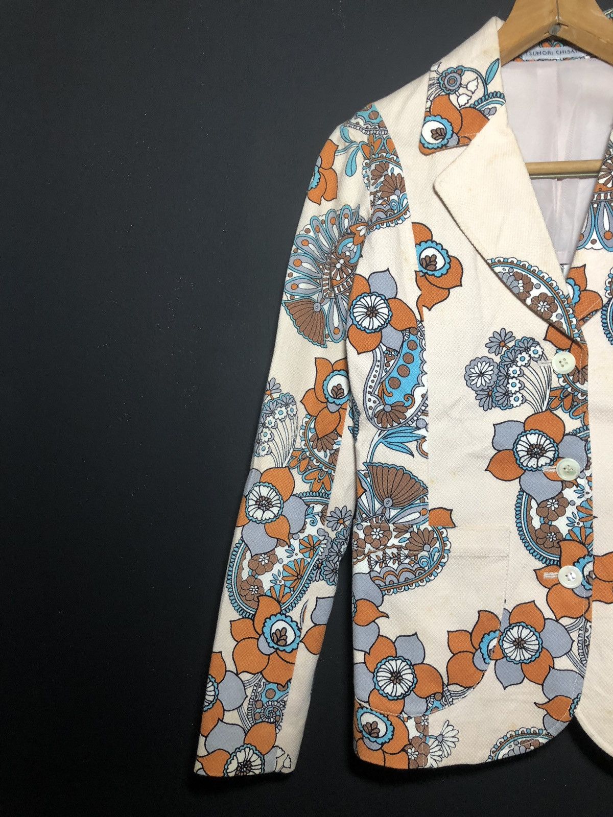 Issey Miyake Flower Print Asymmetric Blazer By Tsumori Chisato Size US XS / EU 42 / 0 - 5 Thumbnail