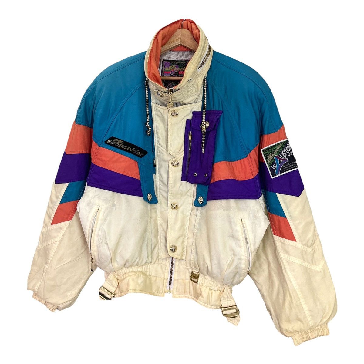 Japanese Brand 90s Schneider Ski Wear Jacket Size L Size US L / EU 52-54 / 3 - 3 Thumbnail