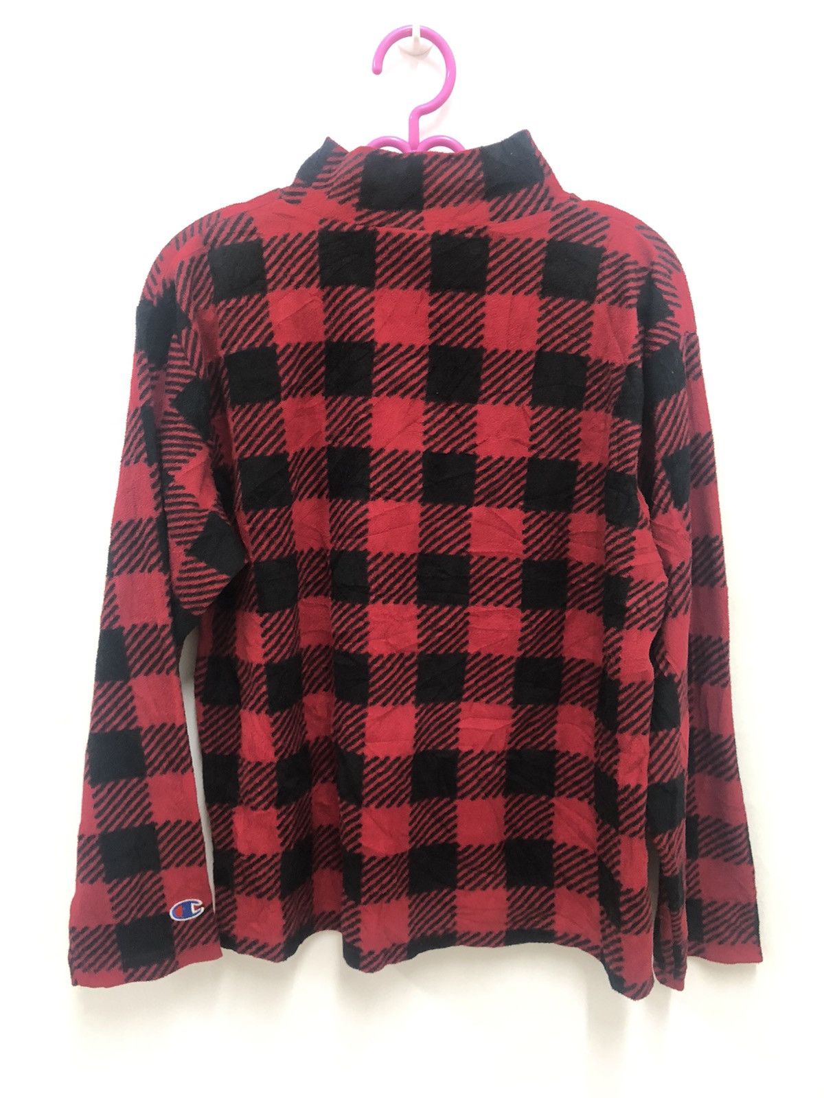Champion Rare Vintage CHAMPION Tartan Plaid Gingham Turtleneck Shirt Size US S / EU 44-46 / 1 - 6 Thumbnail