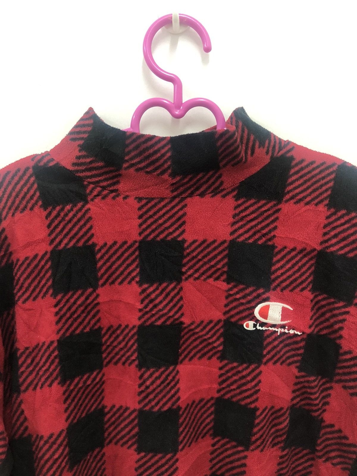 Champion Rare Vintage CHAMPION Tartan Plaid Gingham Turtleneck Shirt Size US S / EU 44-46 / 1 - 2 Thumbnail