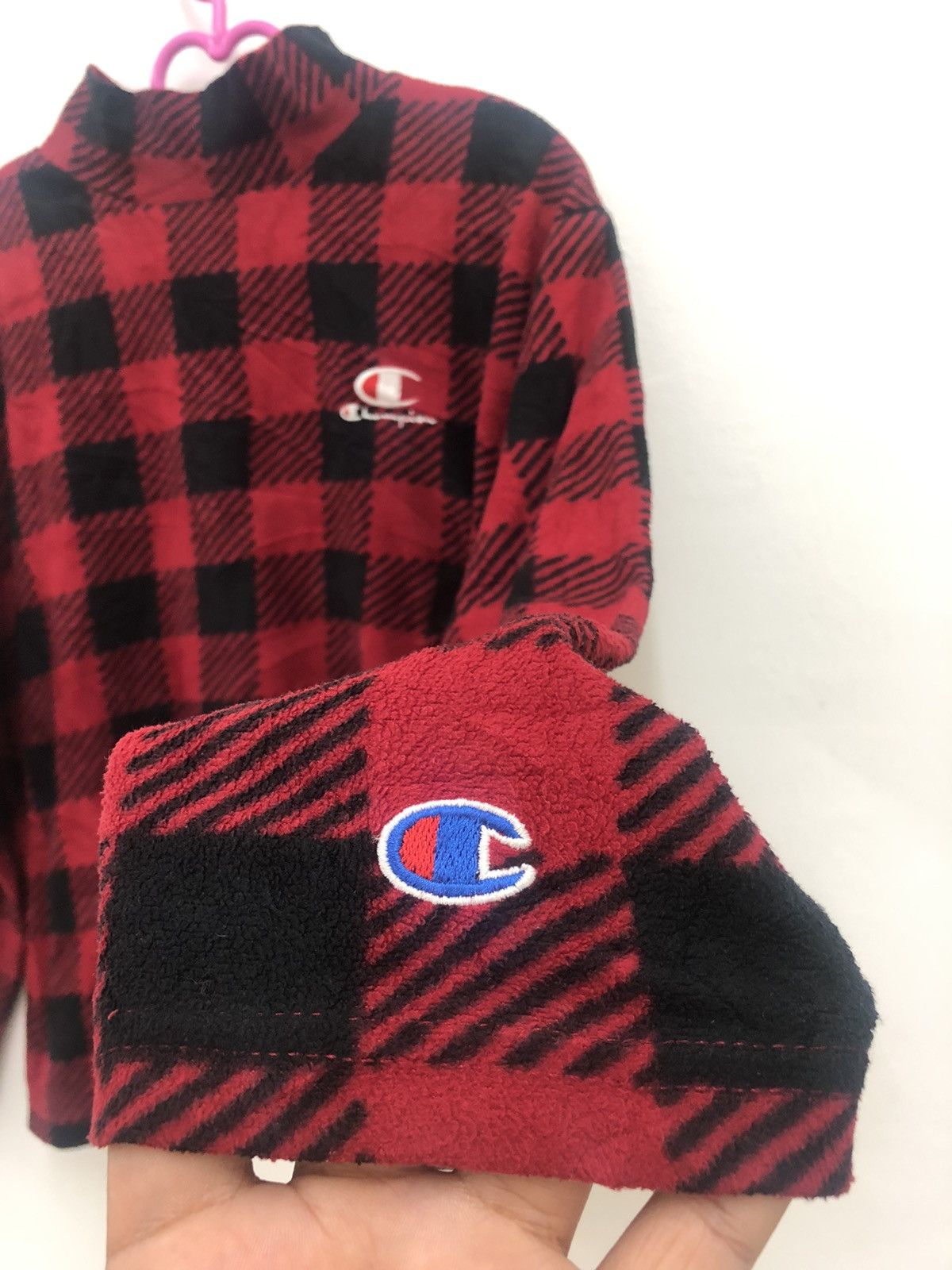 Champion Rare Vintage CHAMPION Tartan Plaid Gingham Turtleneck Shirt Size US S / EU 44-46 / 1 - 3 Thumbnail