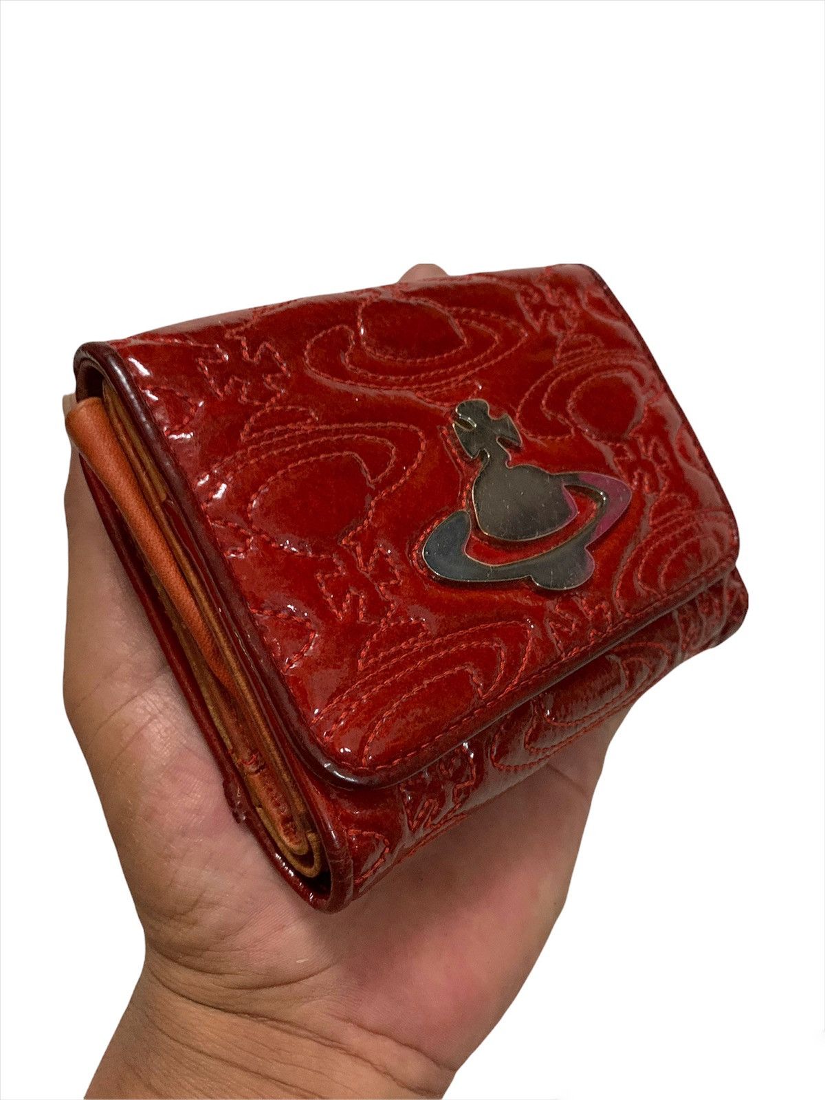 Vivienne Westwood Vivienne Westwood ORB Embroidered Leather Pouch Bag Size ONE SIZE - 2 Thumbnail