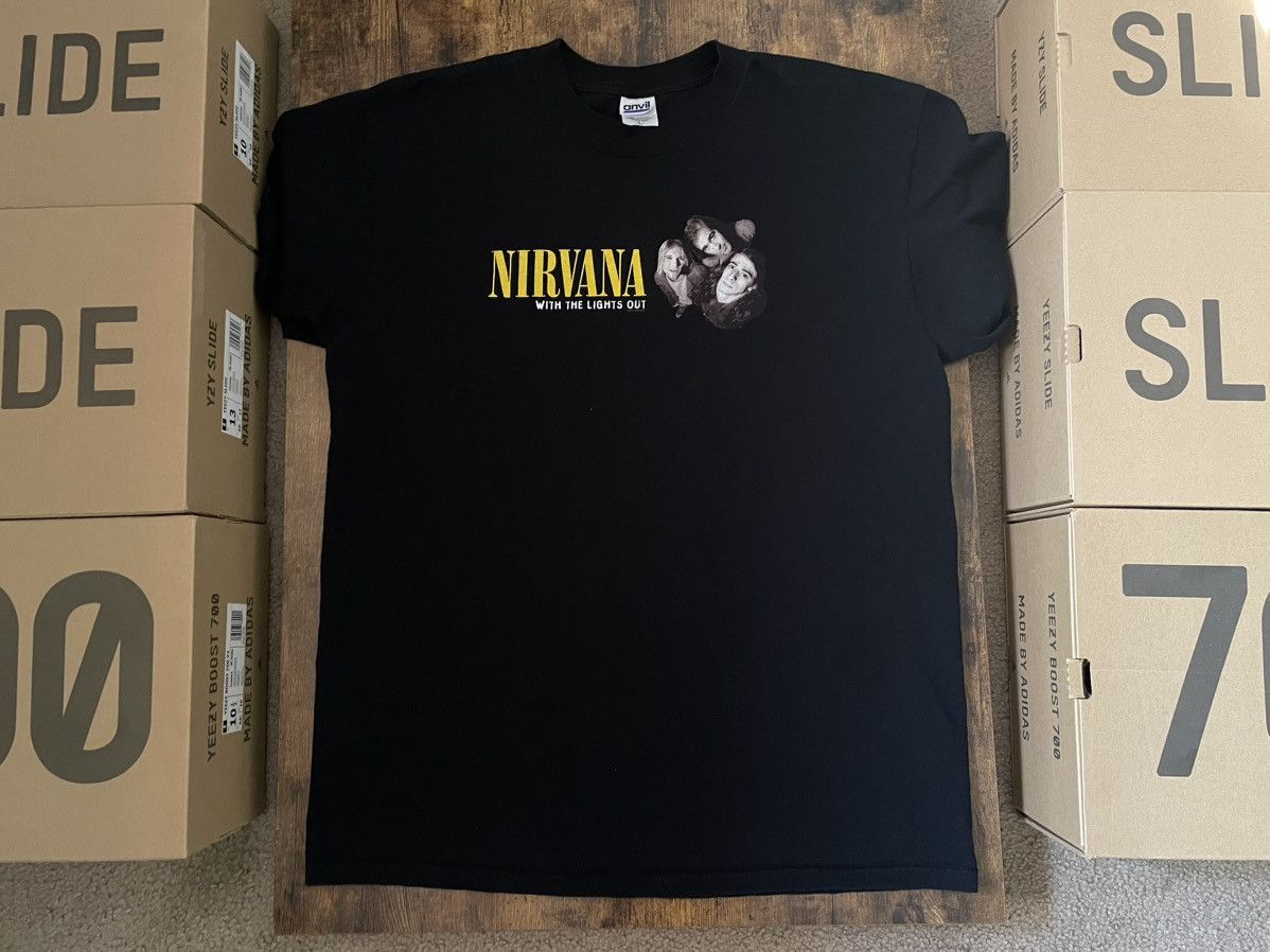 Anvil × Vintage 2005 Nirvana With The Lights Out T-Shirt Size US L / EU 52-54 / 3 - 1 Thumbnail