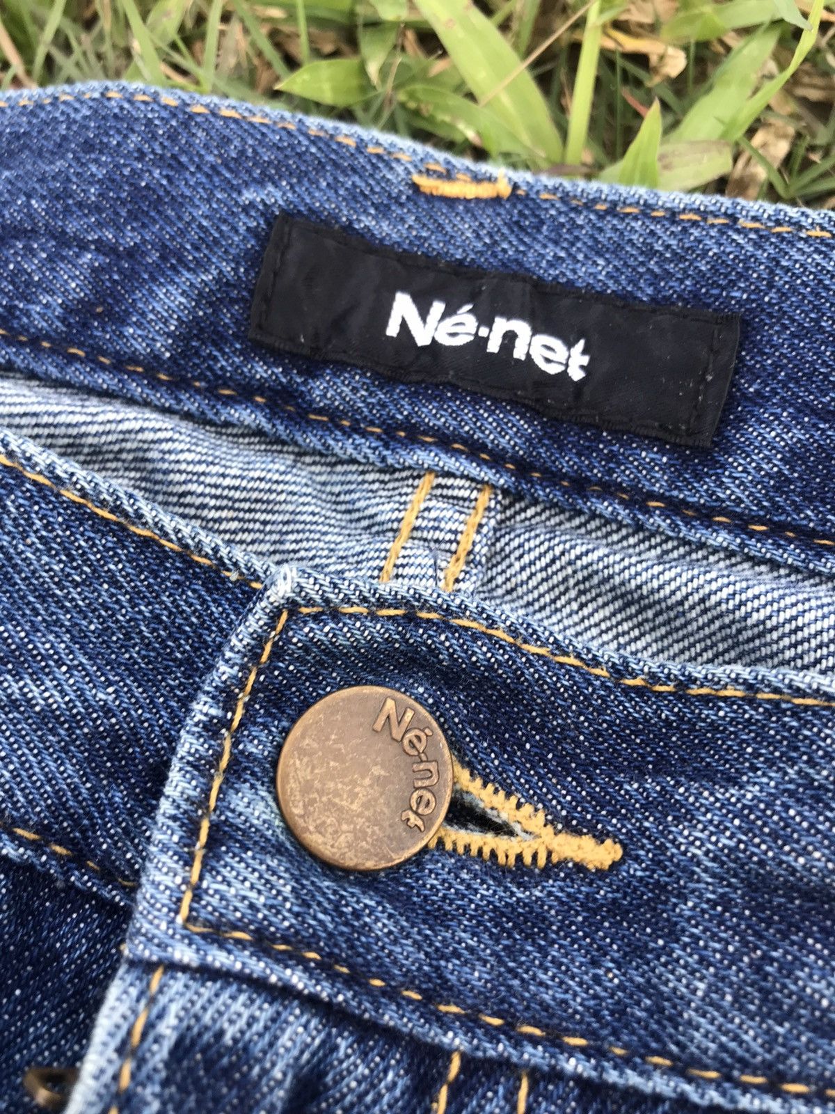 Issey Miyake × Ne-Net Ne-net distressed denim by issey miyake embroidered patches Size US 32 / EU 48 - 5 Thumbnail