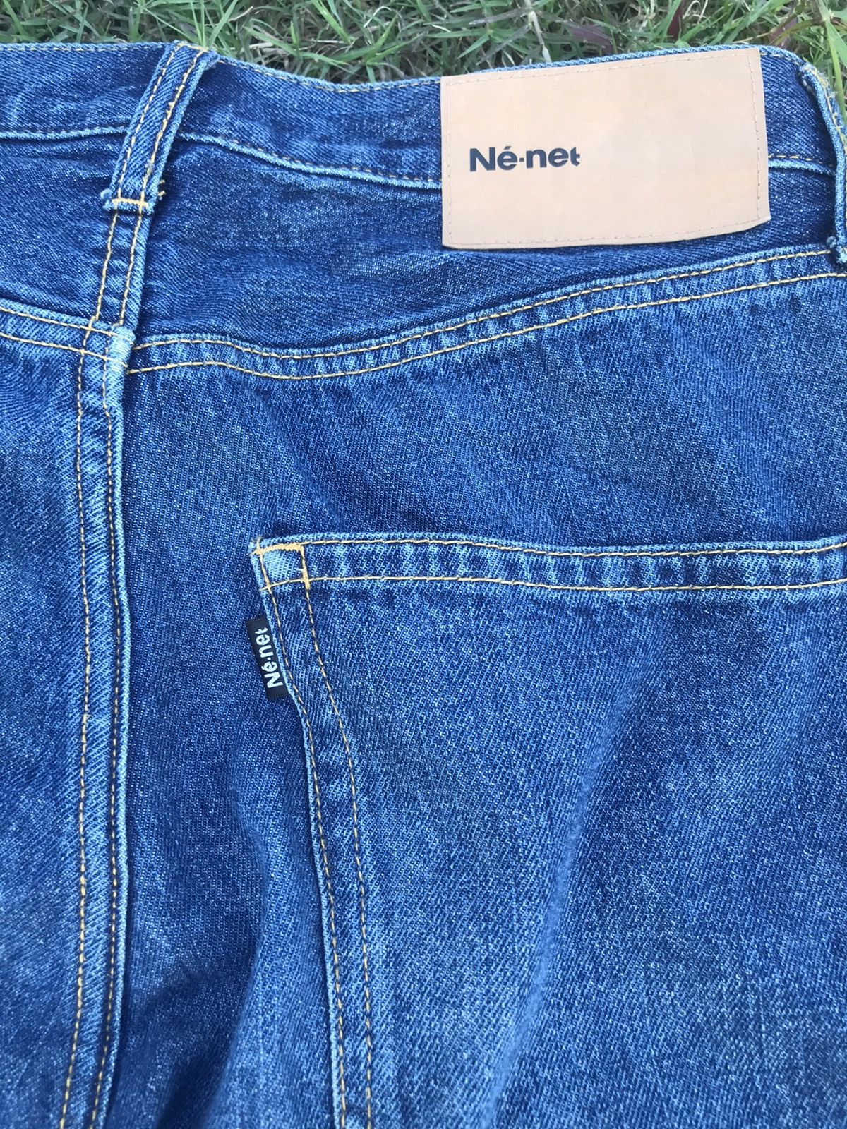 Issey Miyake × Ne-Net Ne-net distressed denim by issey miyake embroidered patches Size US 32 / EU 48 - 8 Thumbnail