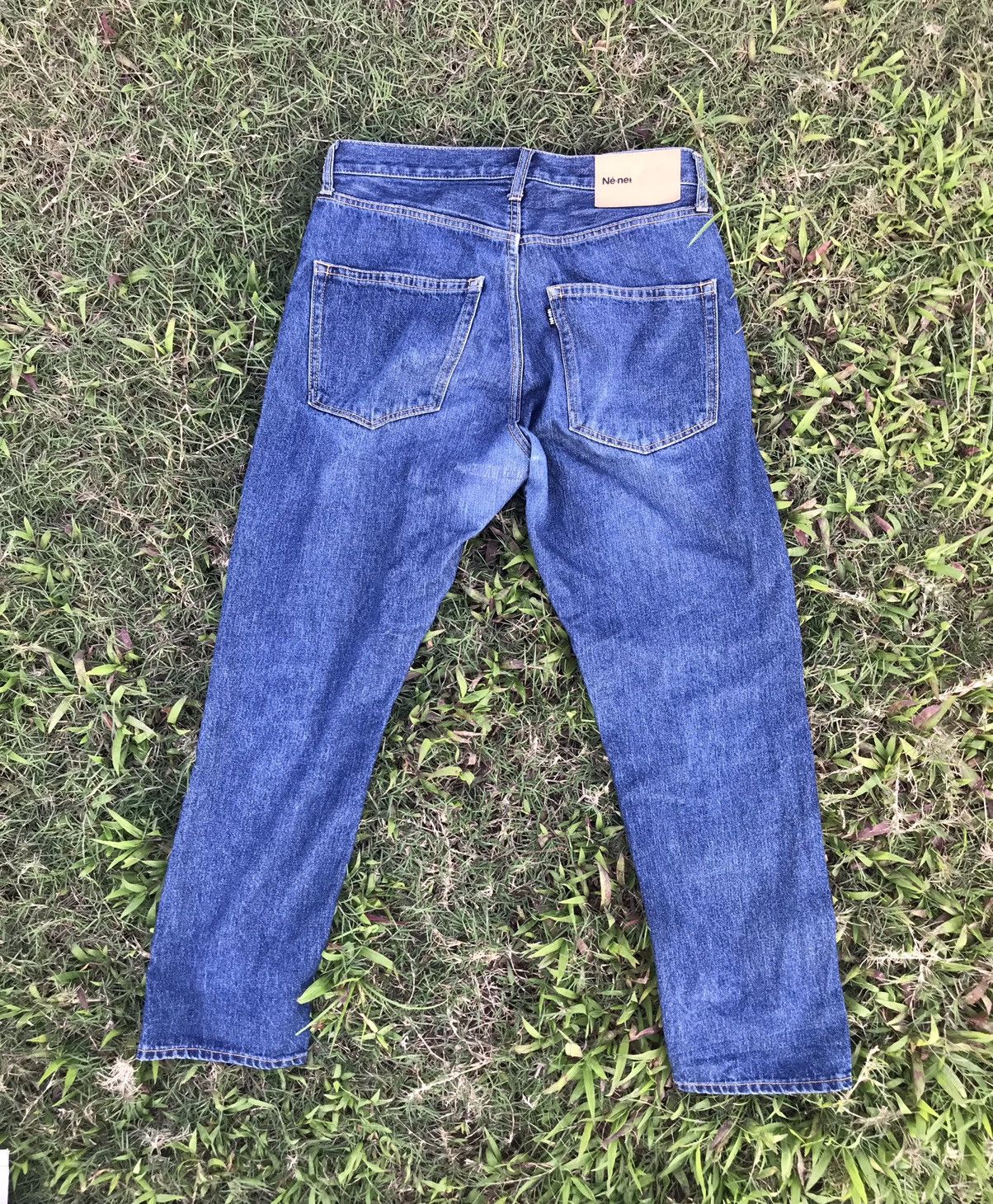 Issey Miyake × Ne-Net Ne-net distressed denim by issey miyake embroidered patches Size US 32 / EU 48 - 4 Thumbnail