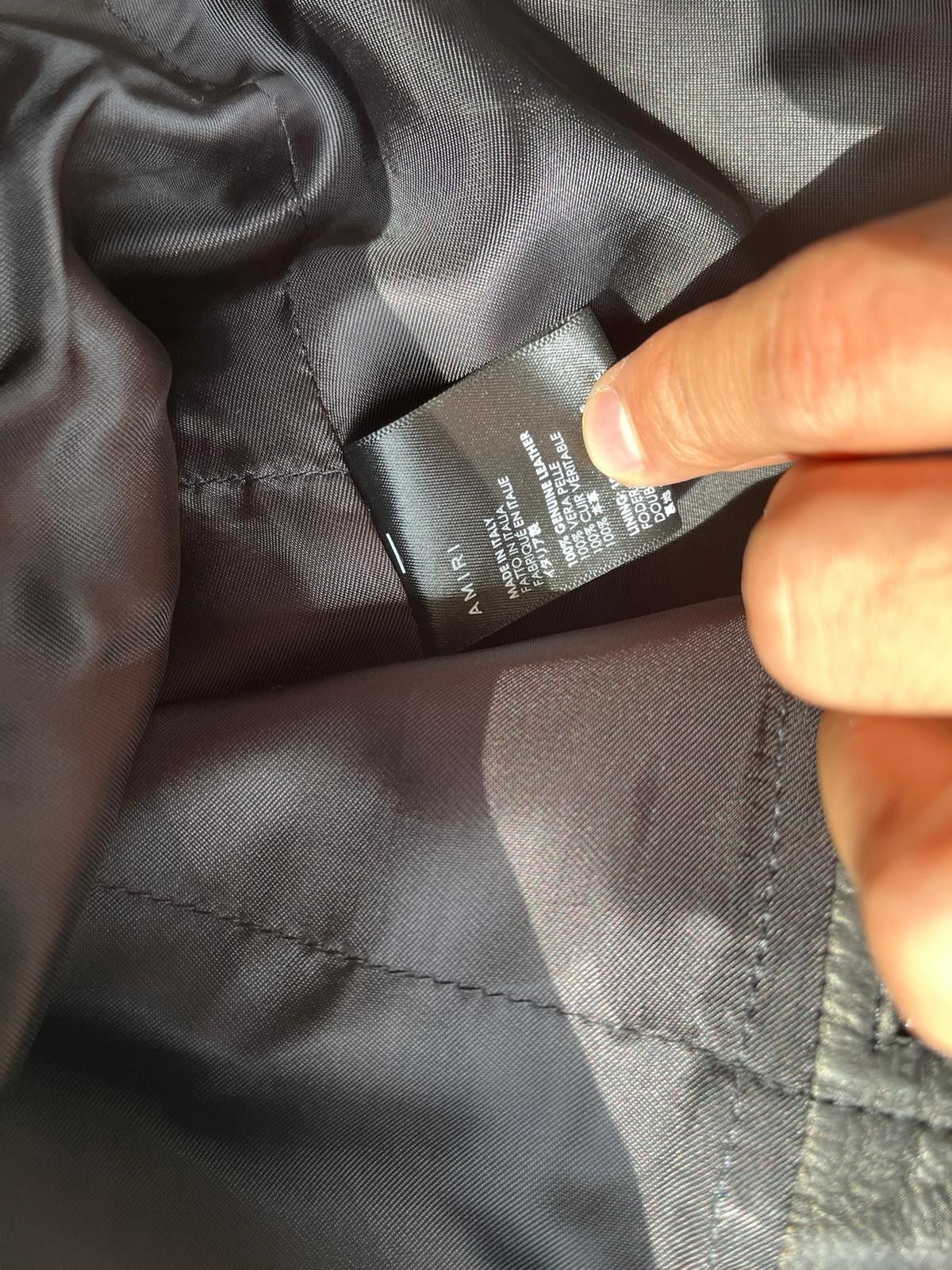 Amiri D Pocket Leather Jacket in Black Size US M / EU 48-50 / 2 - 12 Thumbnail