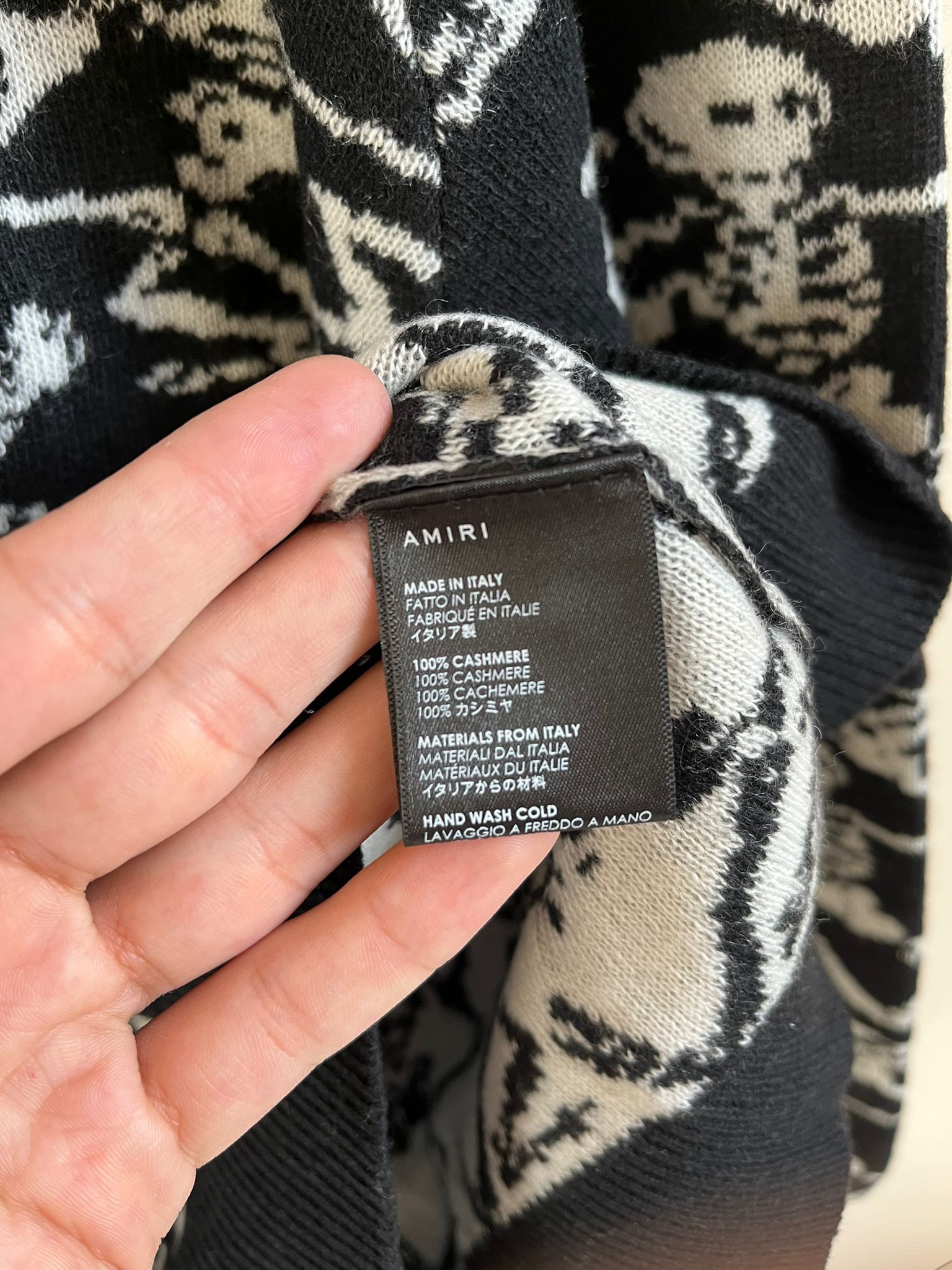 Amiri Sweatshirt in Black & White Size US XL / EU 56 / 4 - 8 Thumbnail