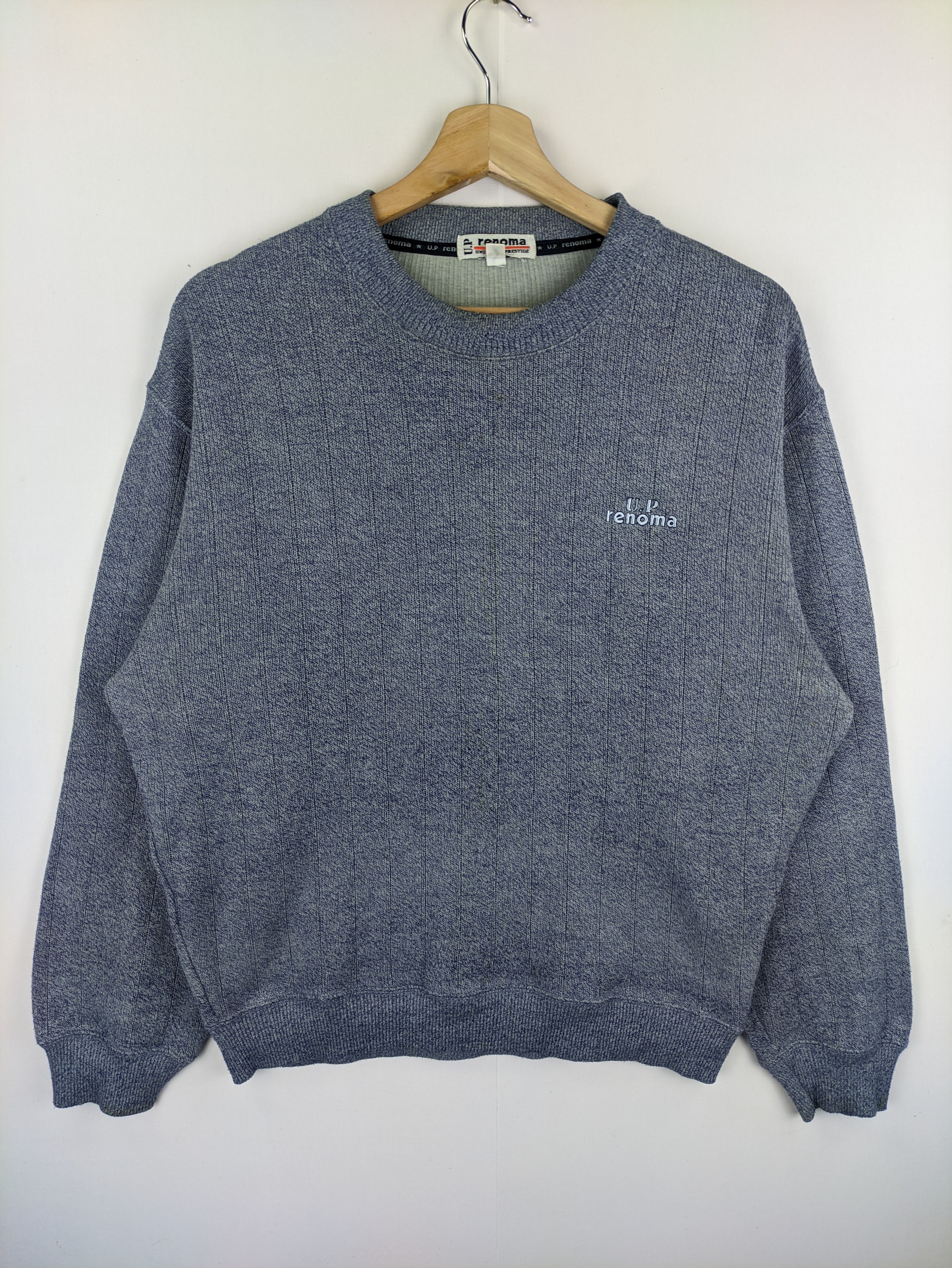 image of Stealsvintage Sweatshirt Up Renoma in Blue, Men's (Size Medium)