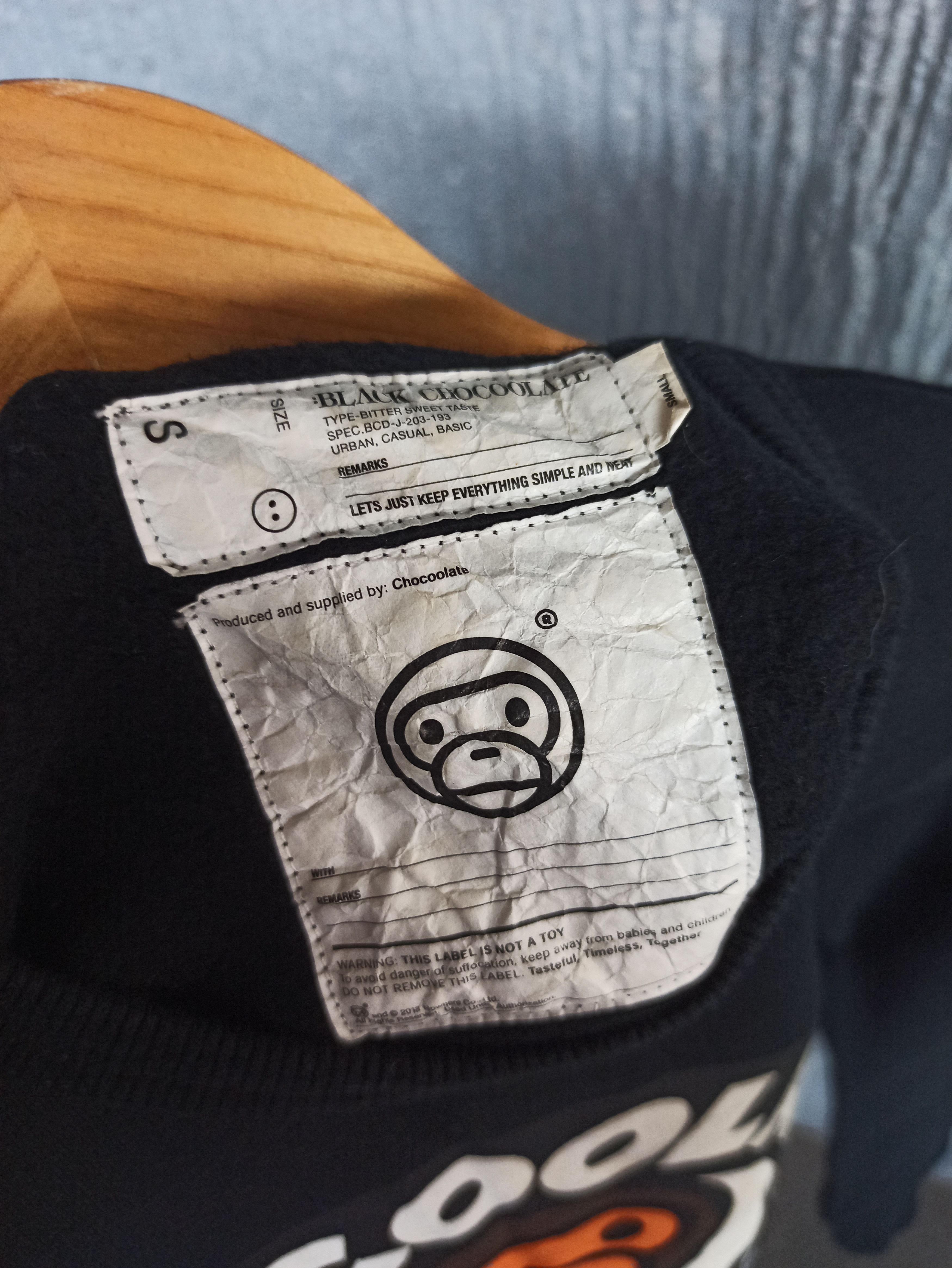 Bape × Chocolate Bape Baby Milo x Black Chocolate Sweater Size US S / EU 44-46 / 1 - 8 Thumbnail
