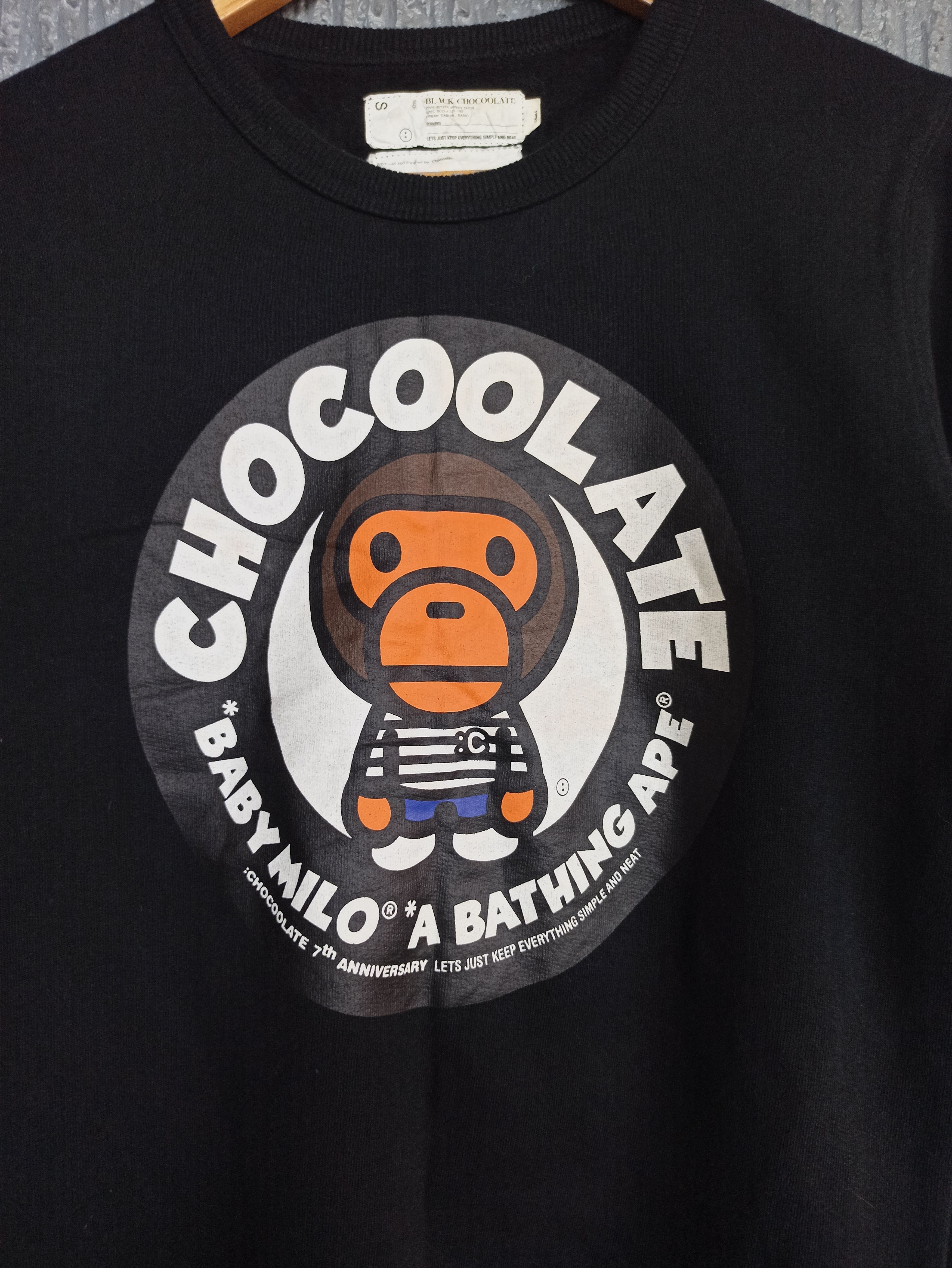 Bape × Chocolate Bape Baby Milo x Black Chocolate Sweater Size US S / EU 44-46 / 1 - 2 Thumbnail