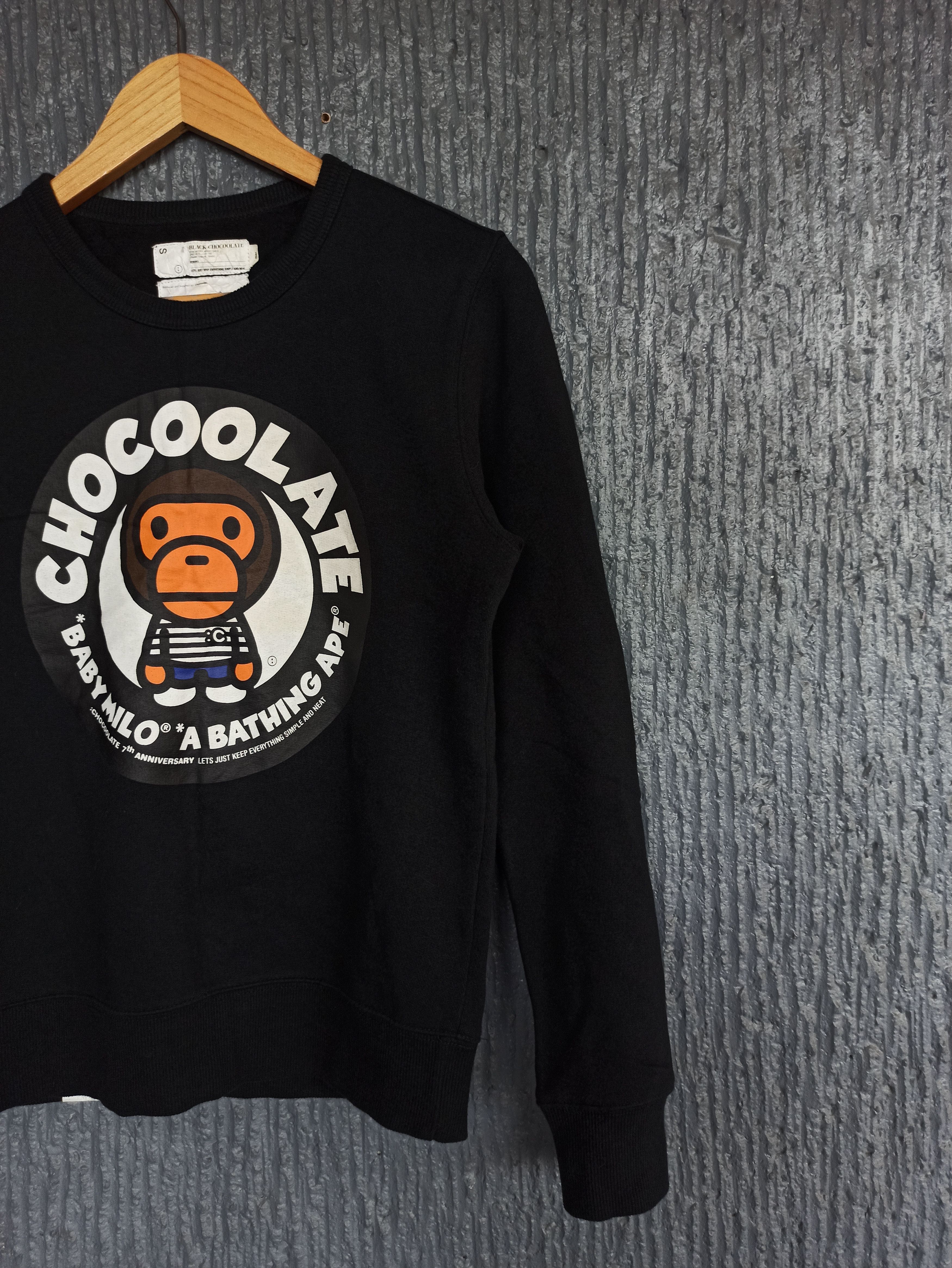 Bape × Chocolate Bape Baby Milo x Black Chocolate Sweater Size US S / EU 44-46 / 1 - 7 Thumbnail