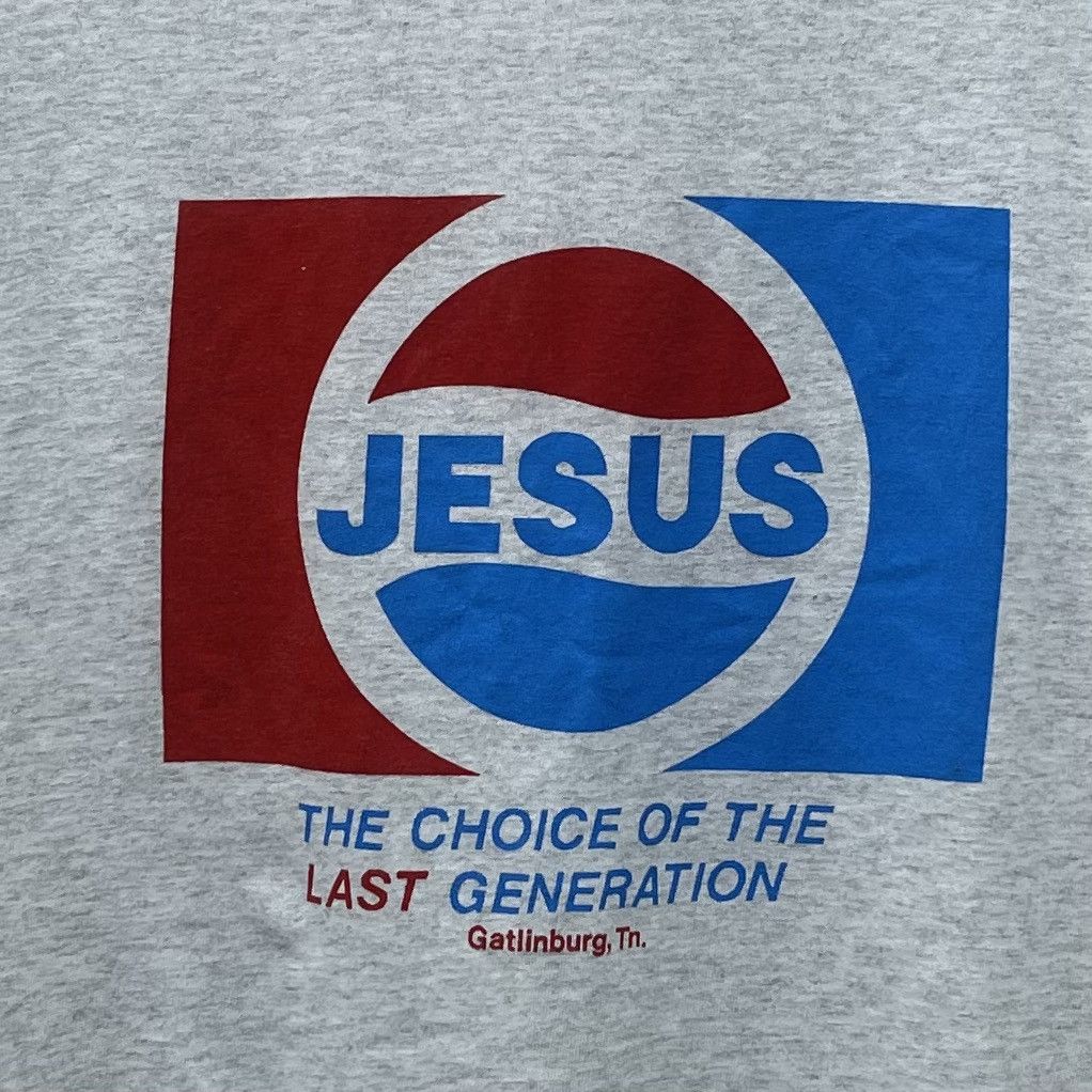 Vintage Parody Shirt Pepsi Jesus The Choice Of The Last Genaration Size US L / EU 52-54 / 3 - 2 Thumbnail