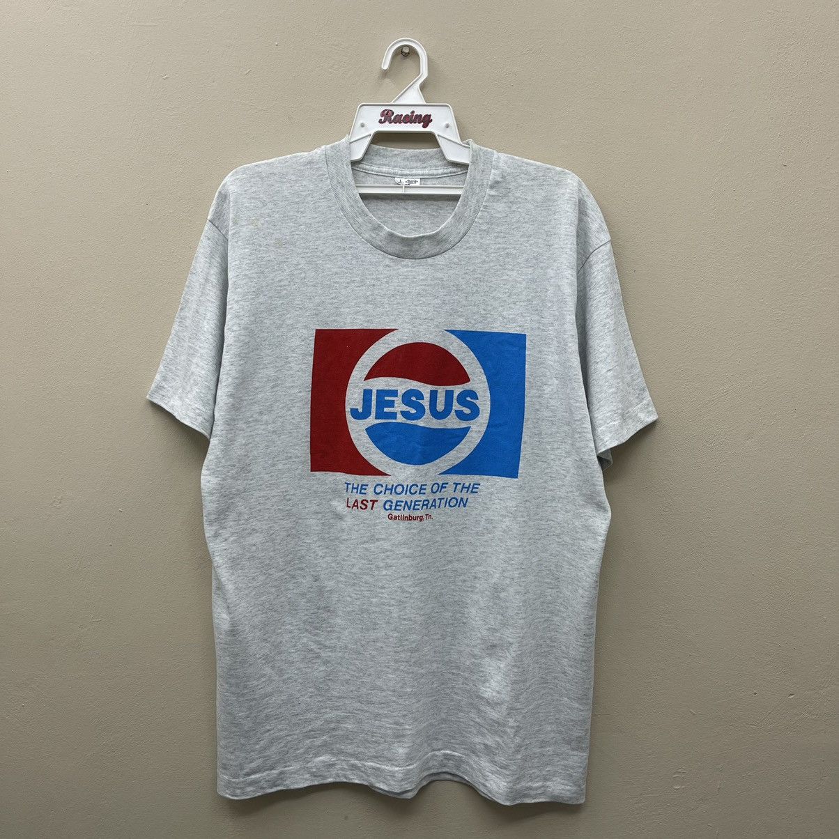 Vintage Parody Shirt Pepsi Jesus The Choice Of The Last Genaration Size US L / EU 52-54 / 3 - 1 Thumbnail
